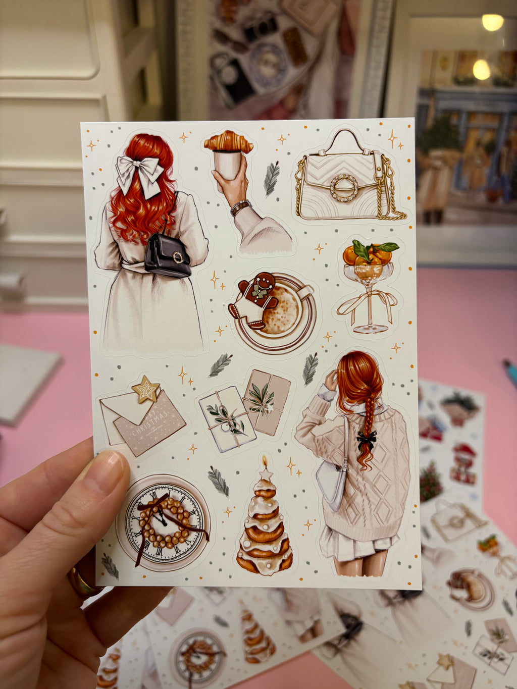 Sticker Sheet - Christmas Accessories | stickers for your planner