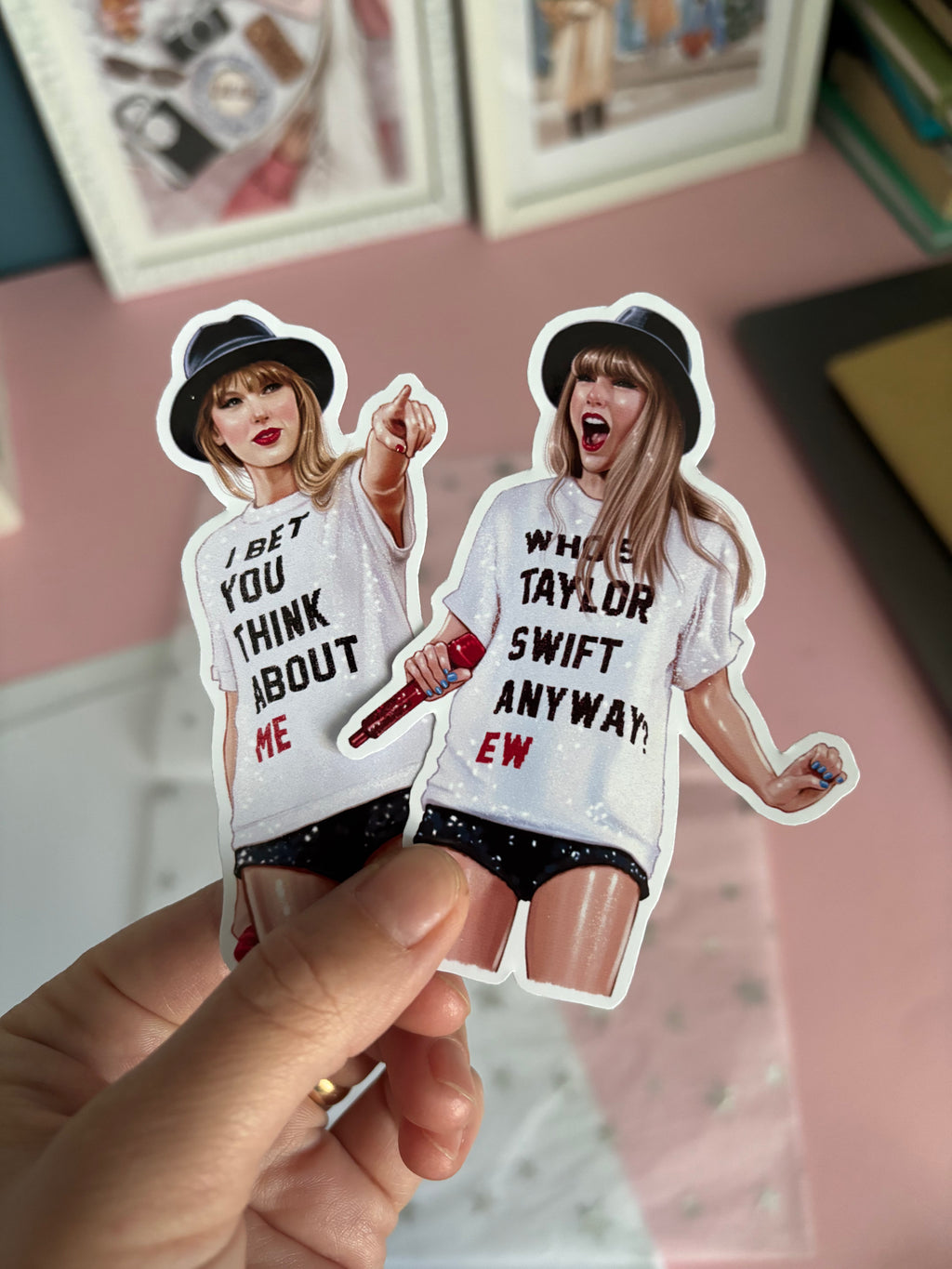 Taylor Swift Set of 2 Stickers