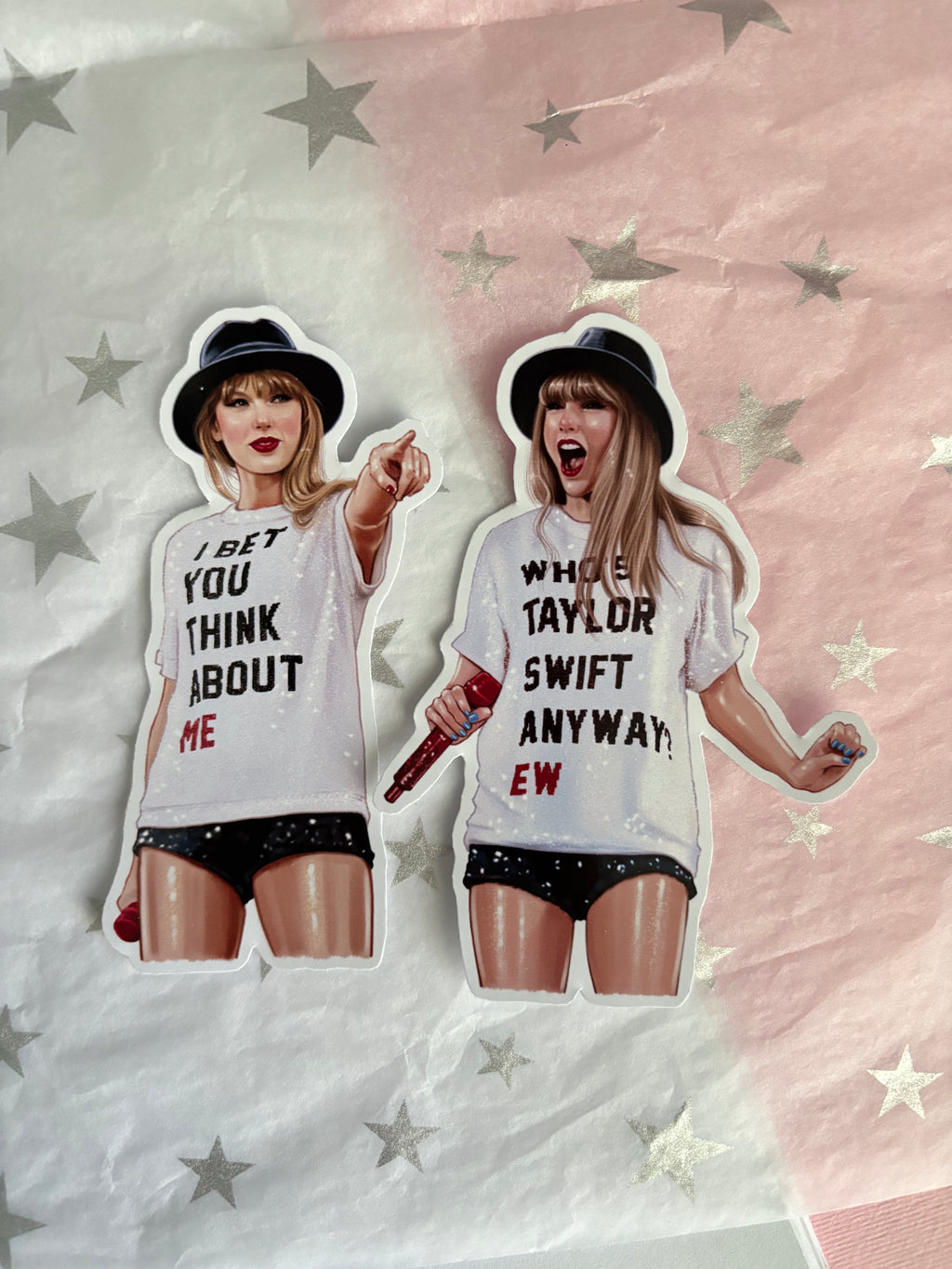 Taylor Swift Set of 2 Stickers