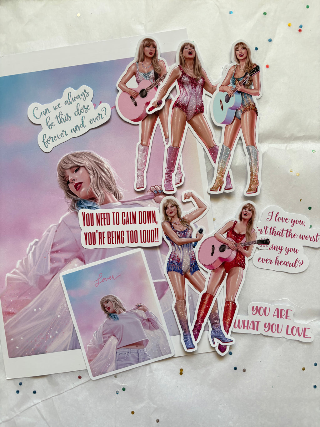 Taylor Swift Lower Print & Sticker Collection