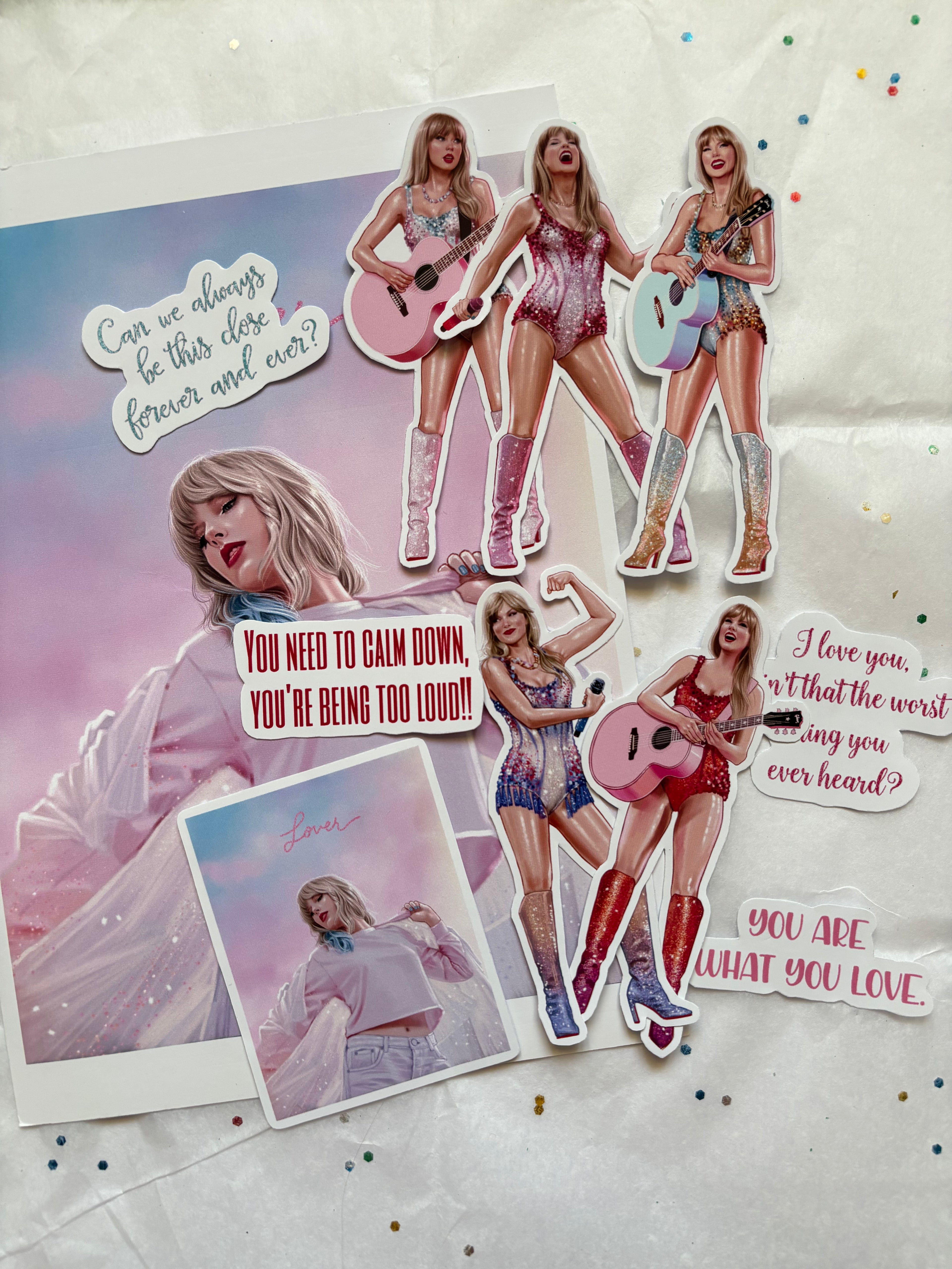 Taylor Swift Lower Print & Sticker Collection