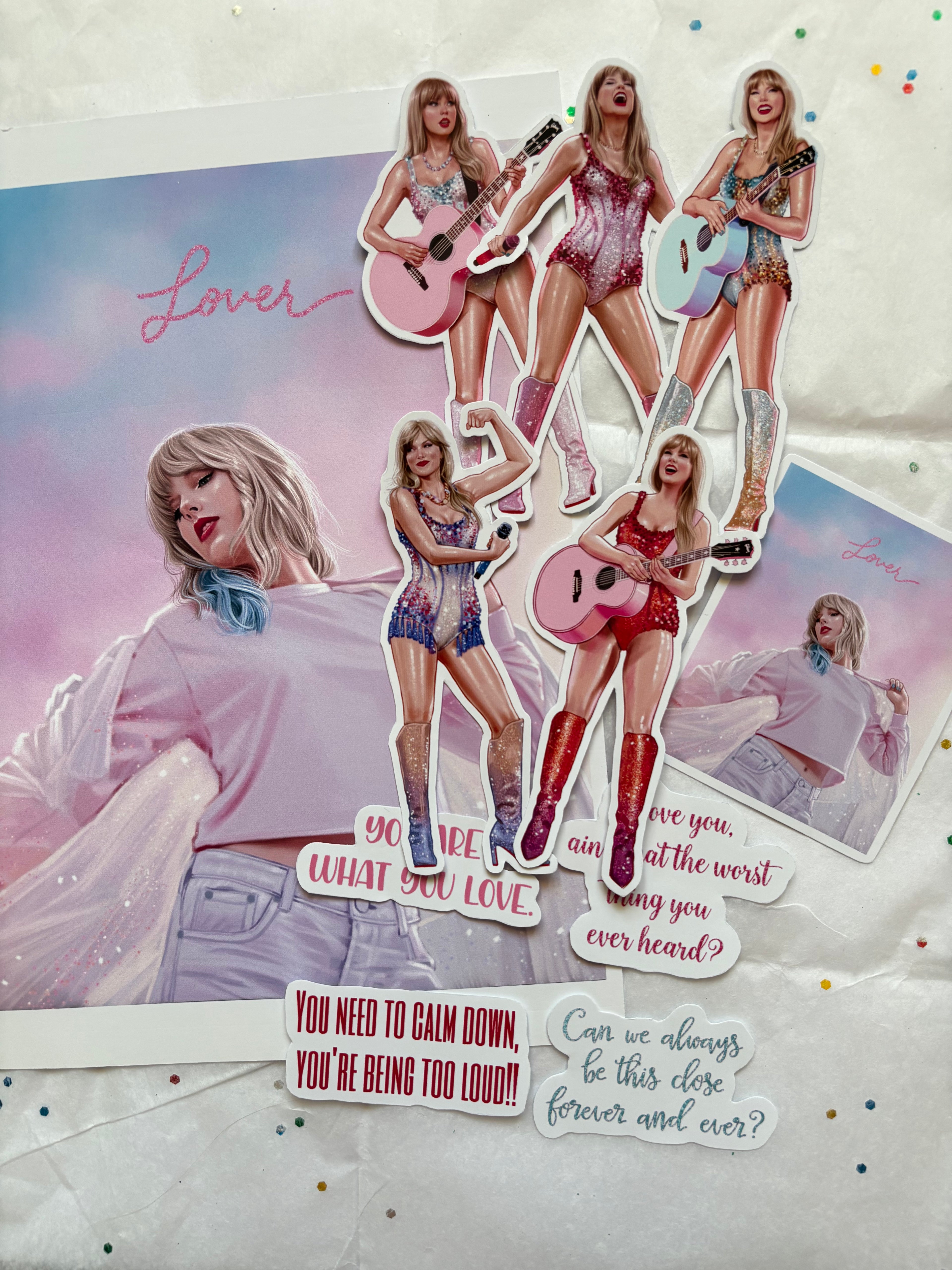 Taylor Swift Lower Print & Sticker Collection