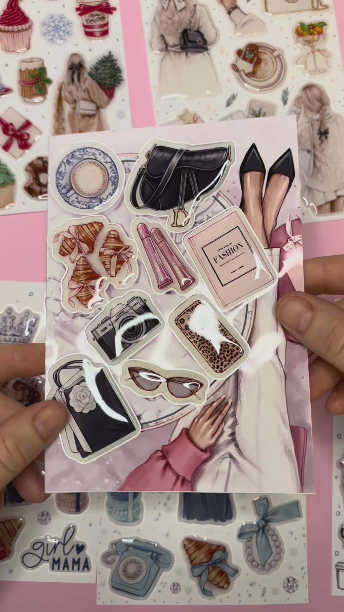 3D Stickers, 3D Stickers for Phone, iPad, MacBook, Stylish 3D Sticker Pack, 3D Stickers Set, Paris Accessories, Paris Shopping