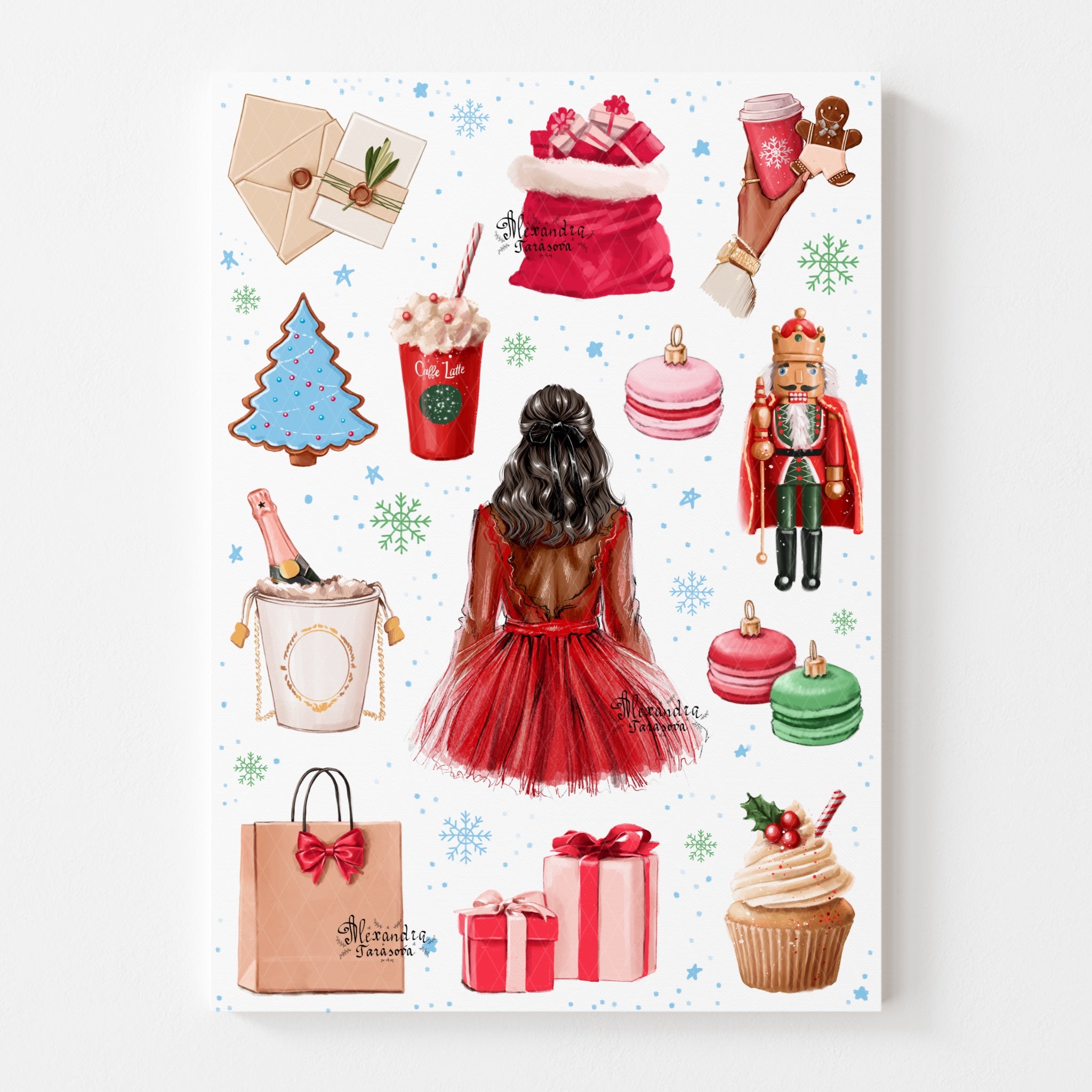 Sticker Sheet - Christmas Accessories | stickers for your planner