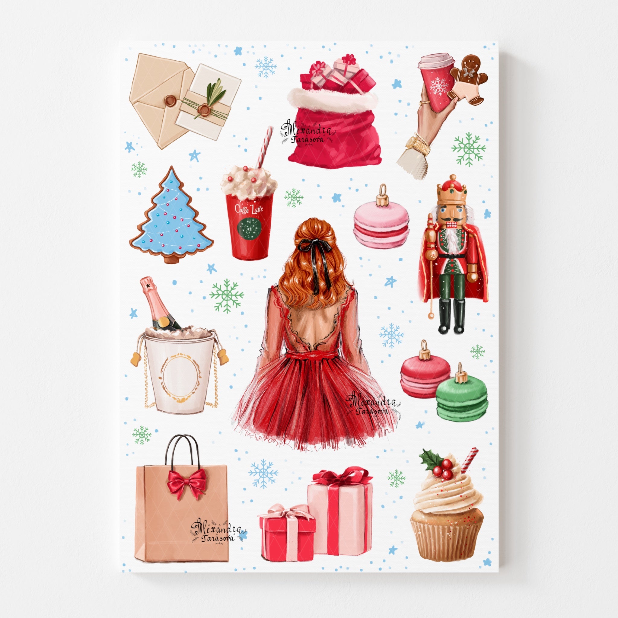 Sticker Sheet - Christmas Accessories | stickers for your planner