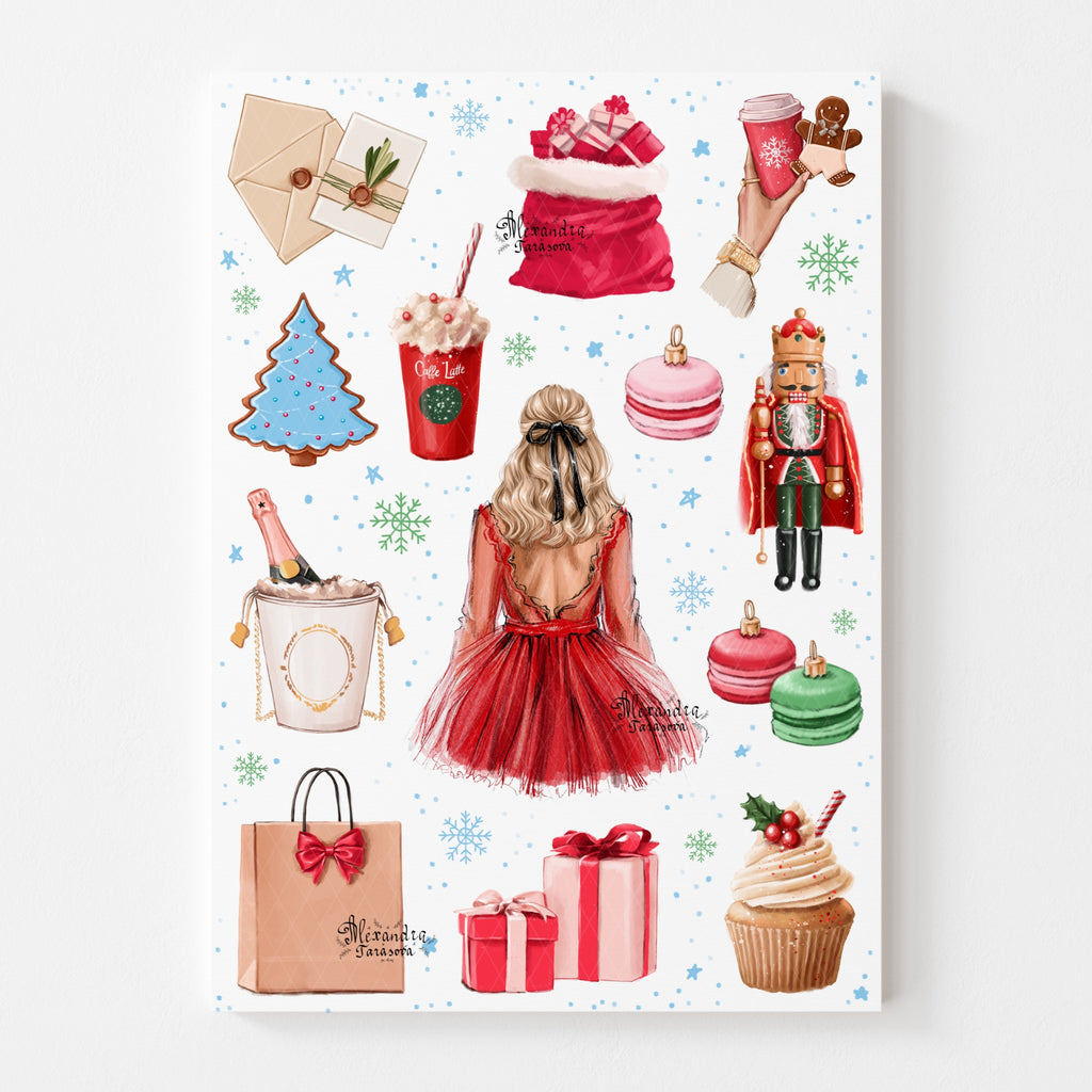 Sticker Sheet - Christmas Accessories | stickers for your planner