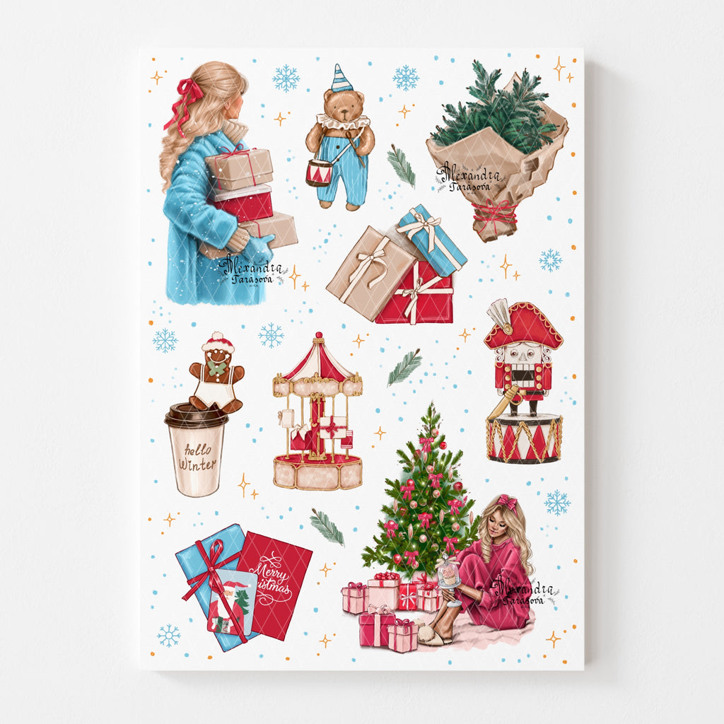 Sticker Sheet - Christmas Accessories | stickers for your planner