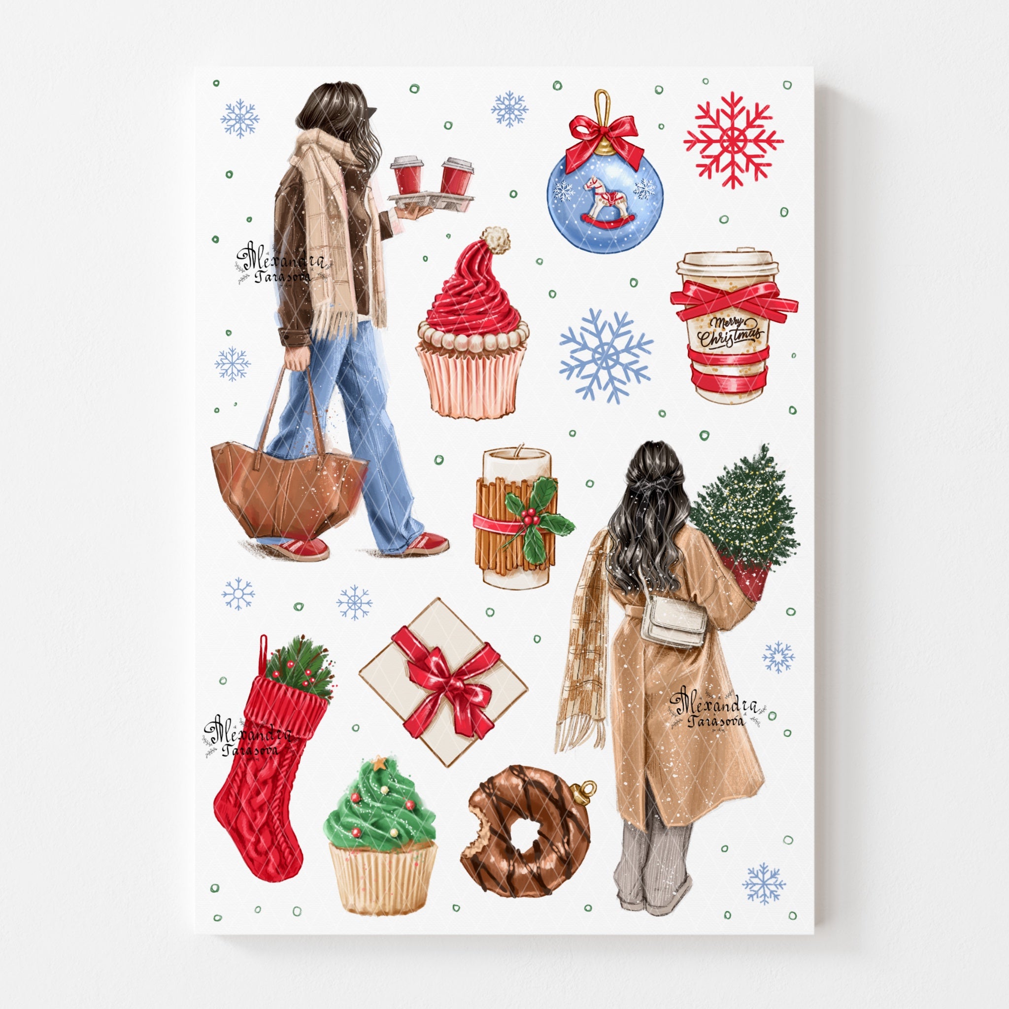 Sticker Sheet - Christmas Accessories | stickers for your planner