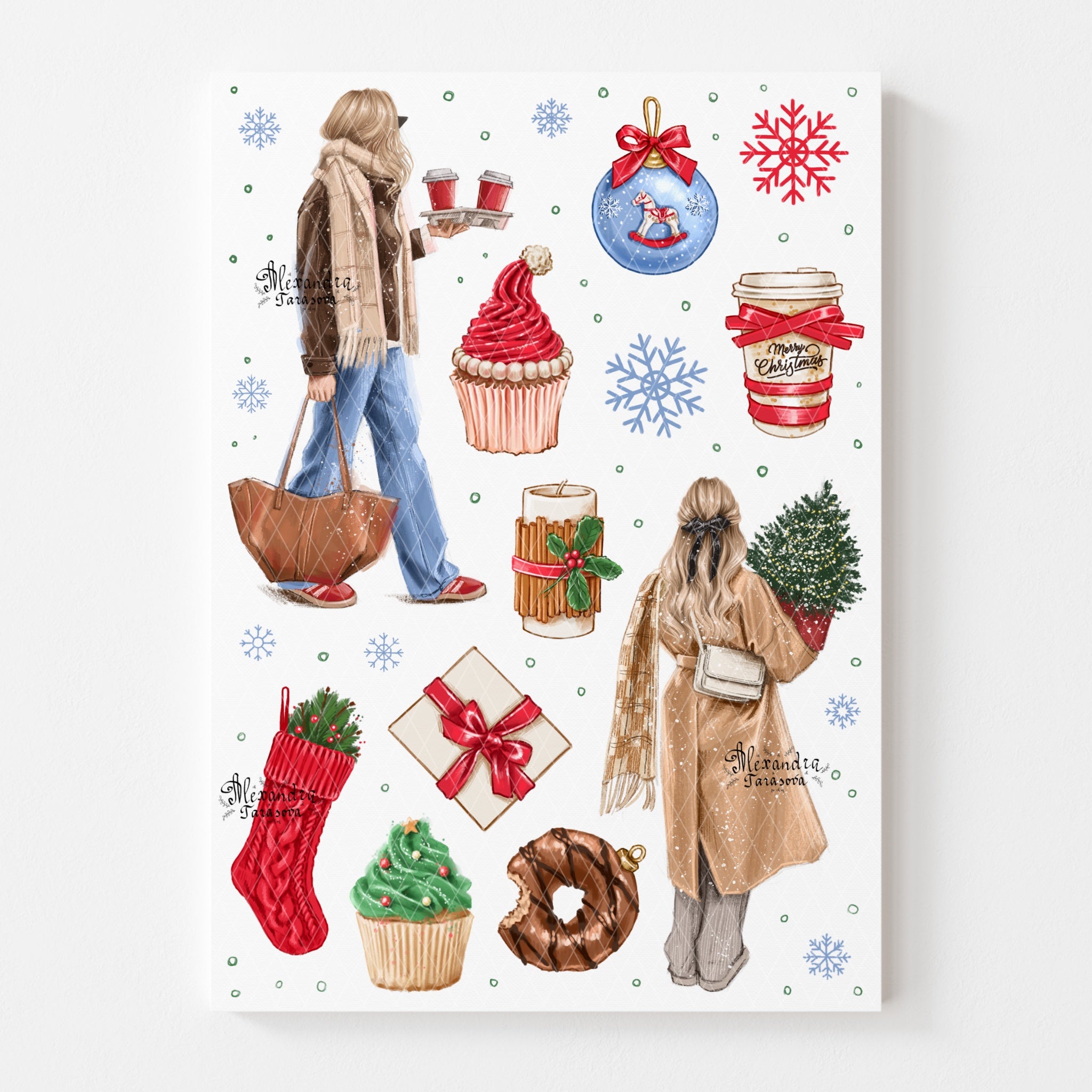 Sticker Sheet - Christmas Accessories | stickers for your planner