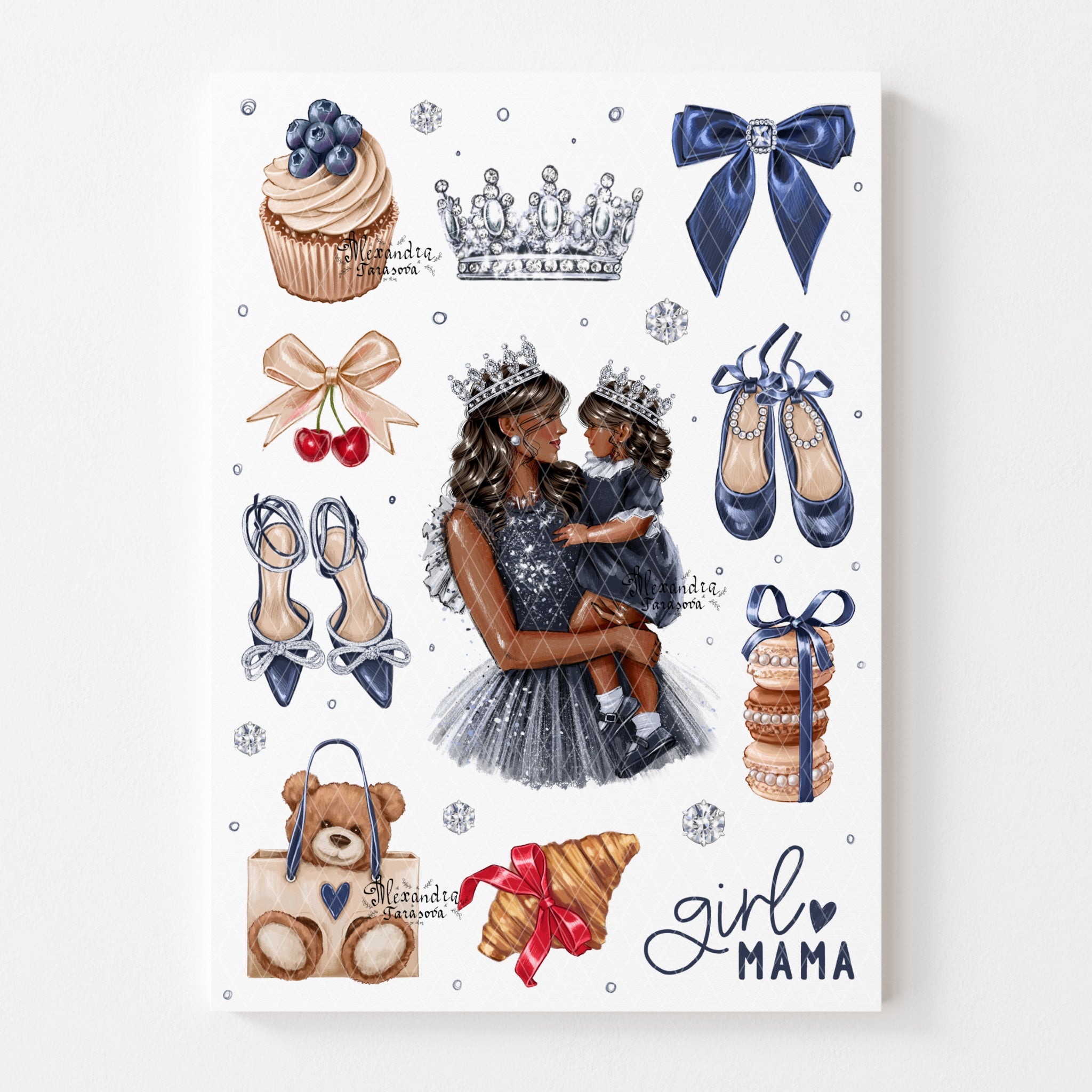 Sticker Sheet - Mother and Daughter | stickers for your planner
