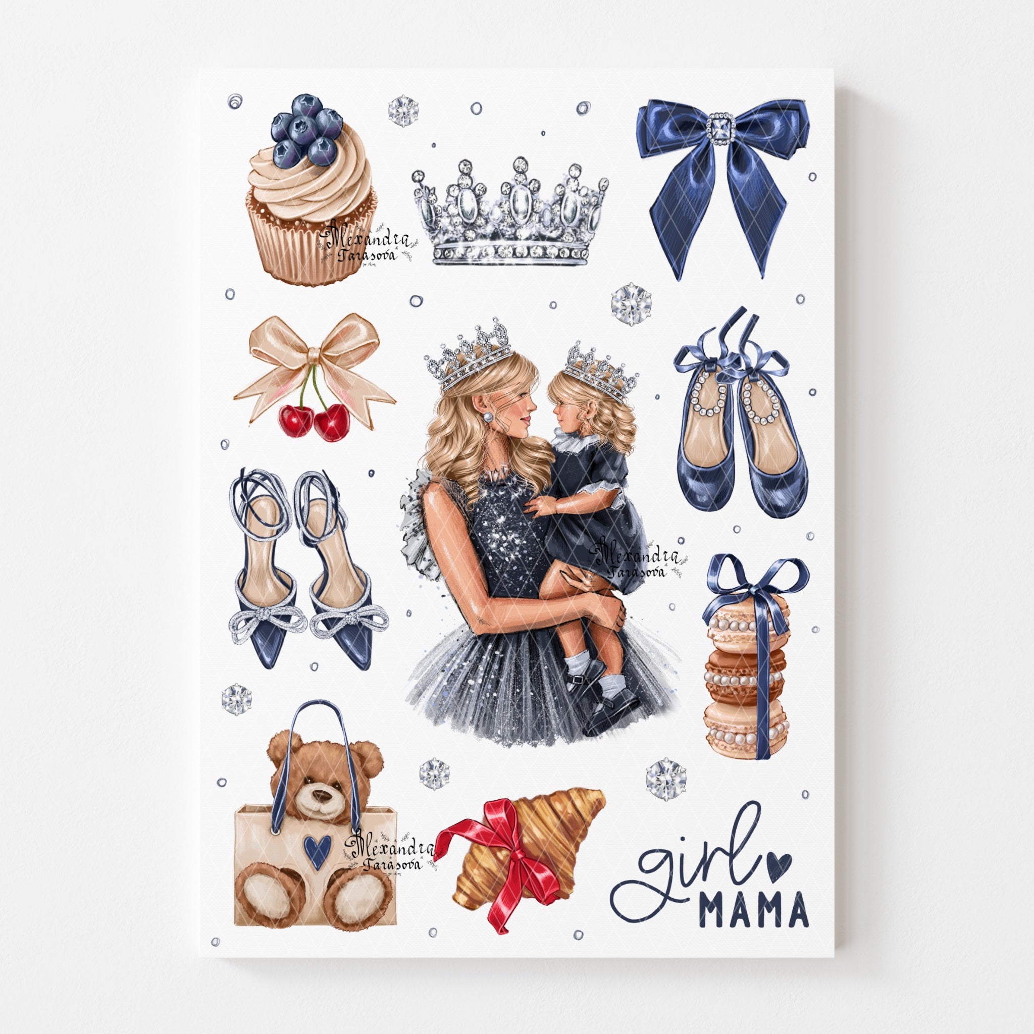 Sticker Sheet - Mother and Daughter | stickers for your planner