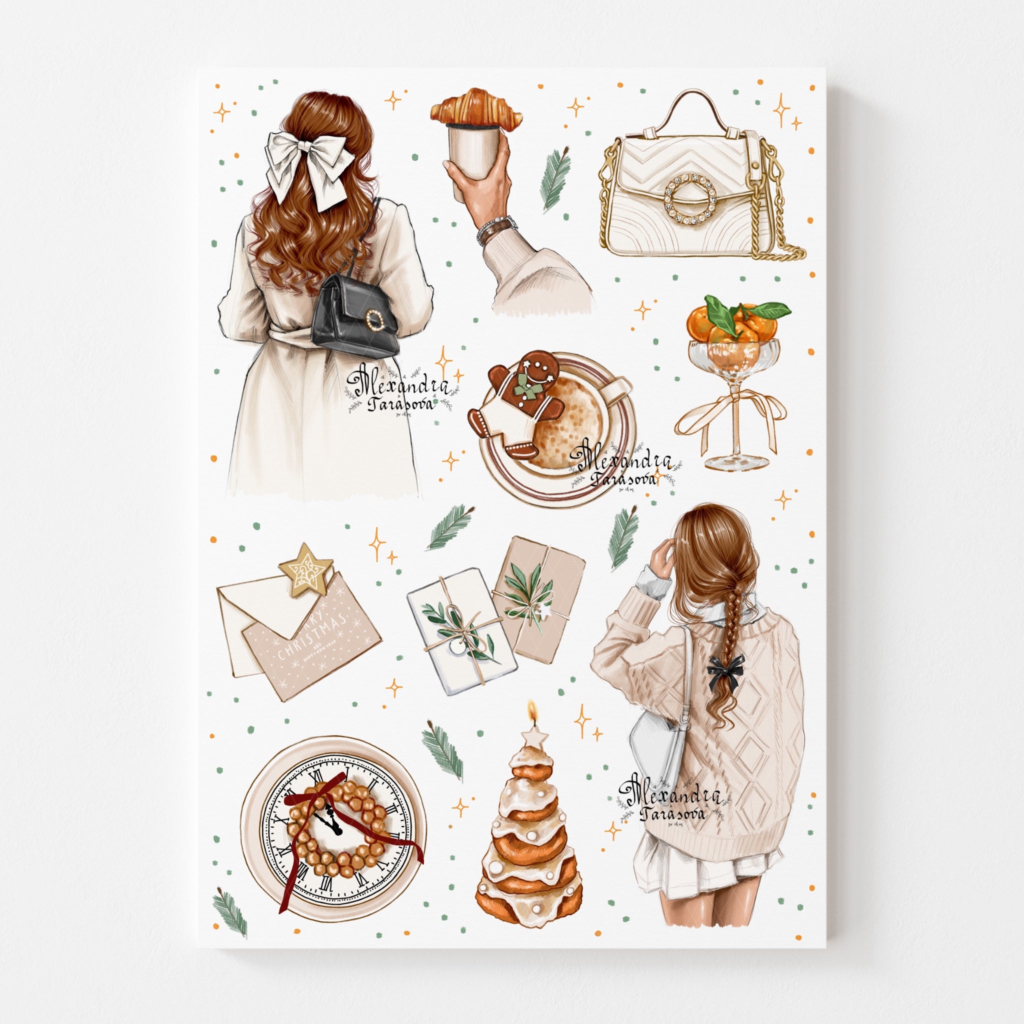 Sticker Sheet - Christmas Accessories | stickers for your planner