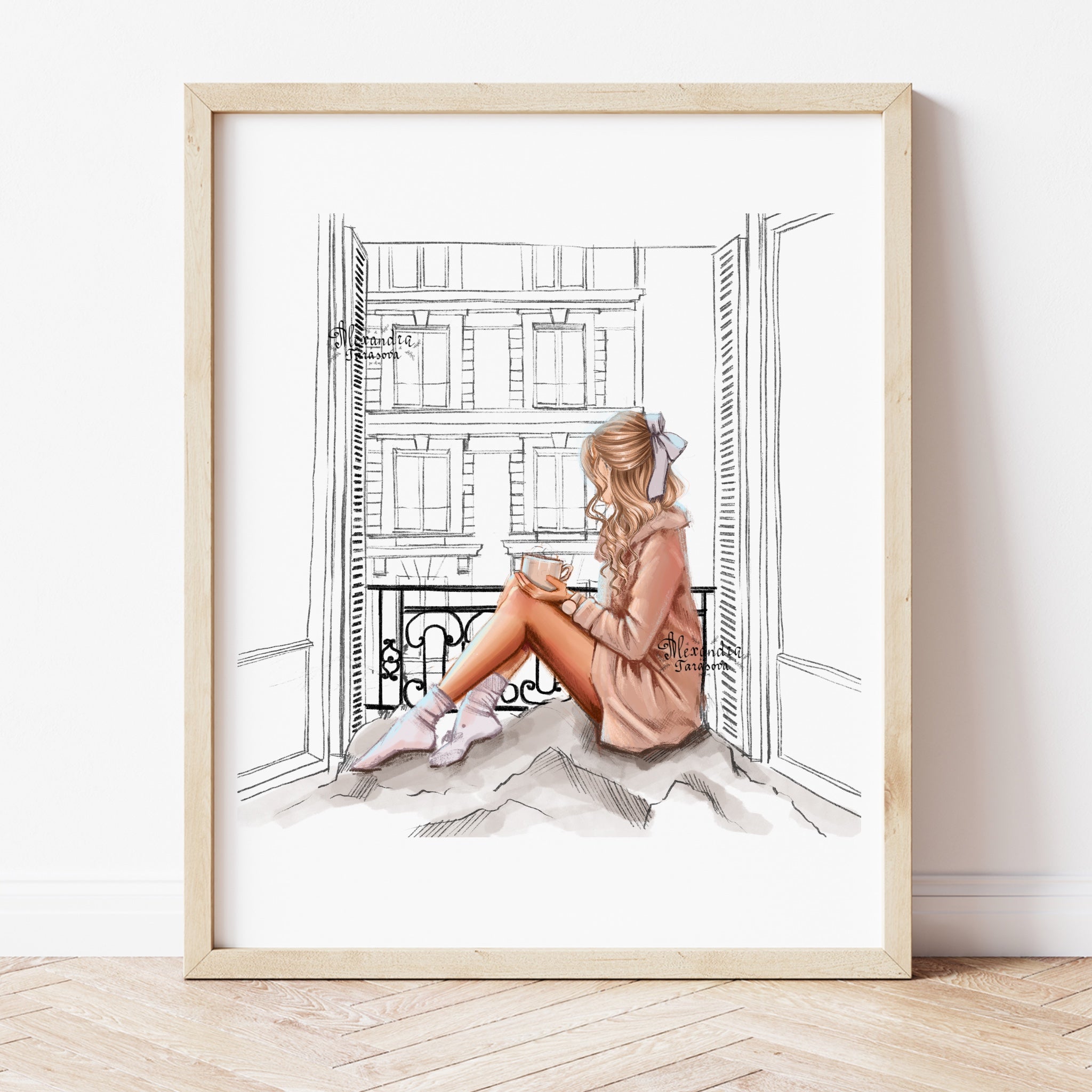 A window in Paris A5 Print