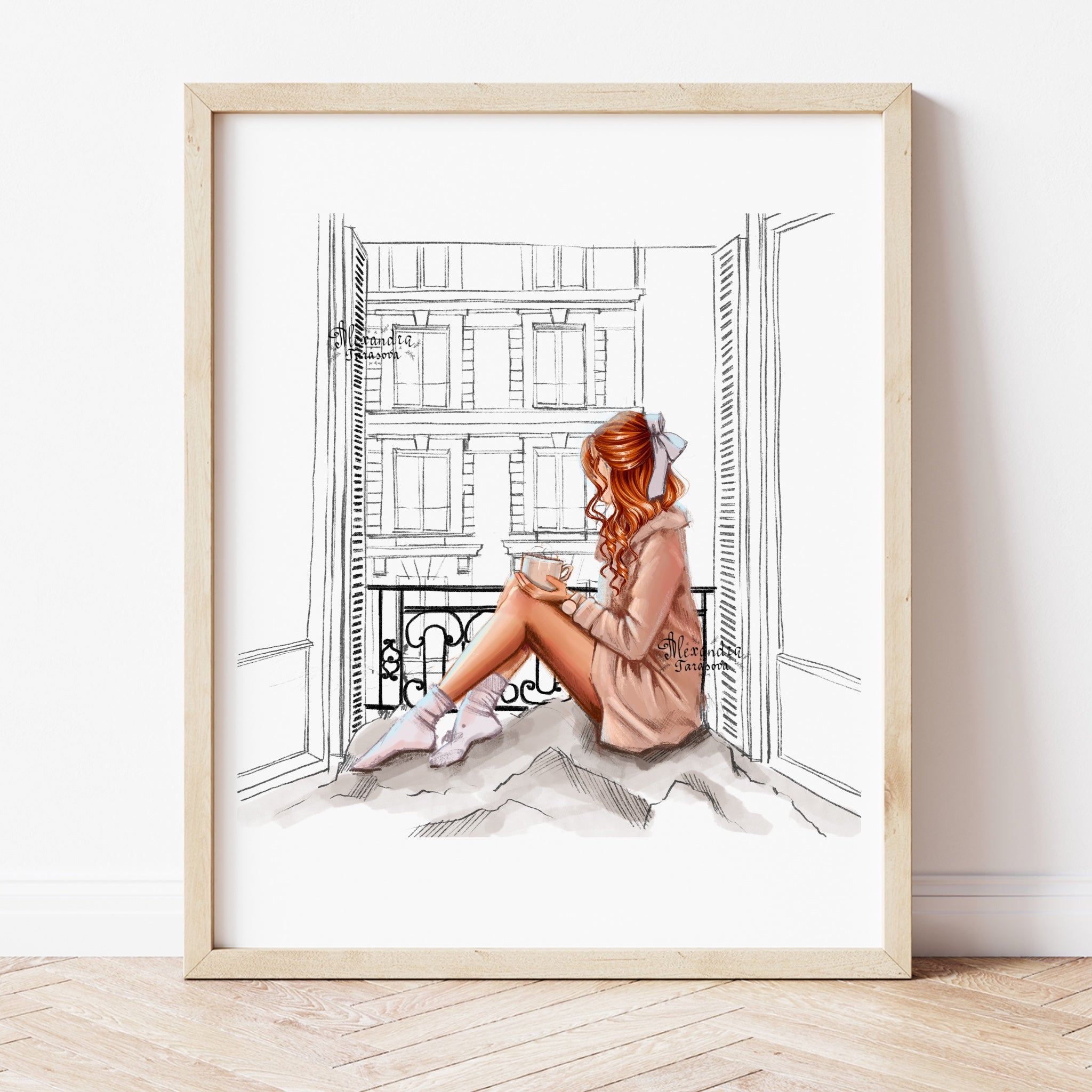 A window in Paris A5 Print