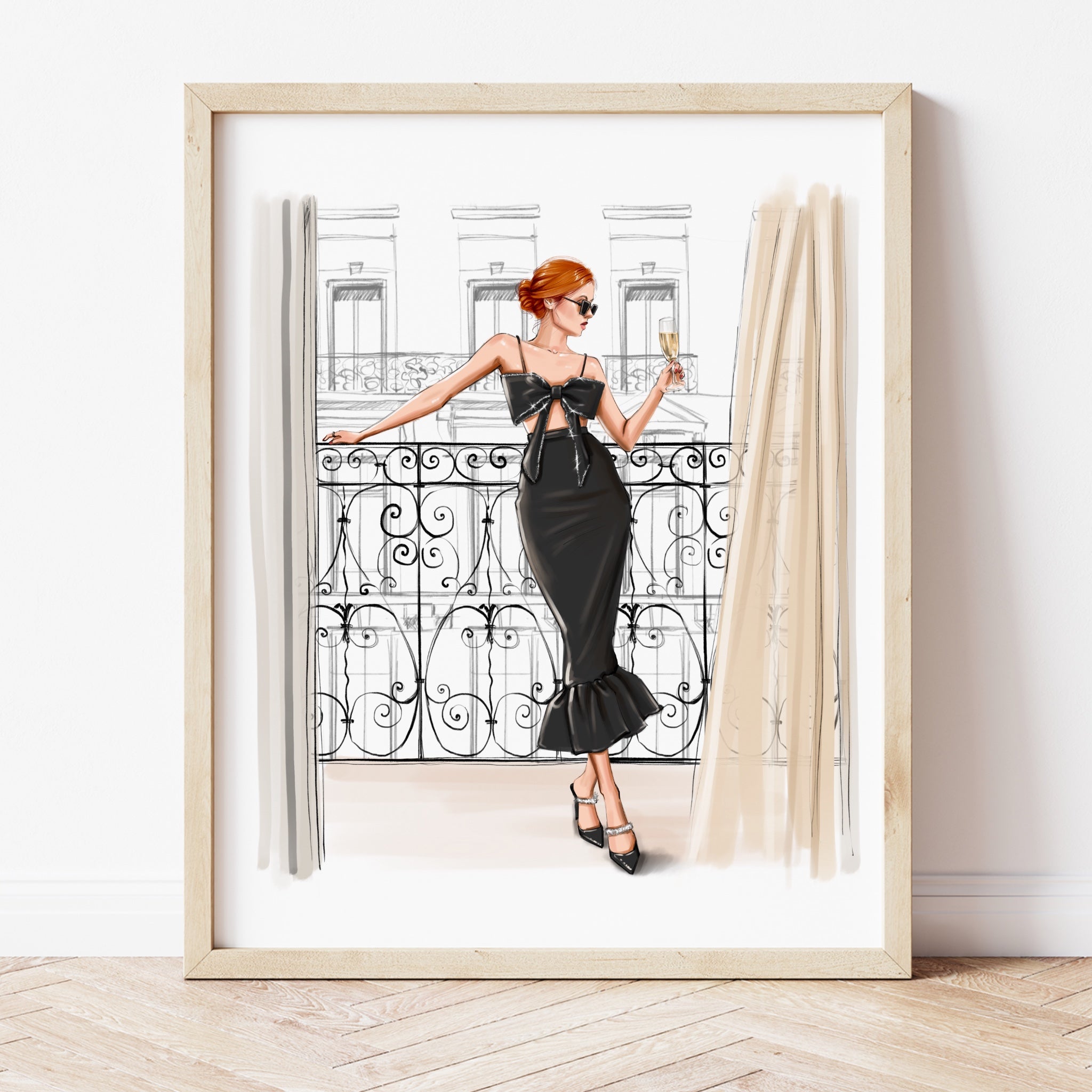 A window in Paris A5 Print
