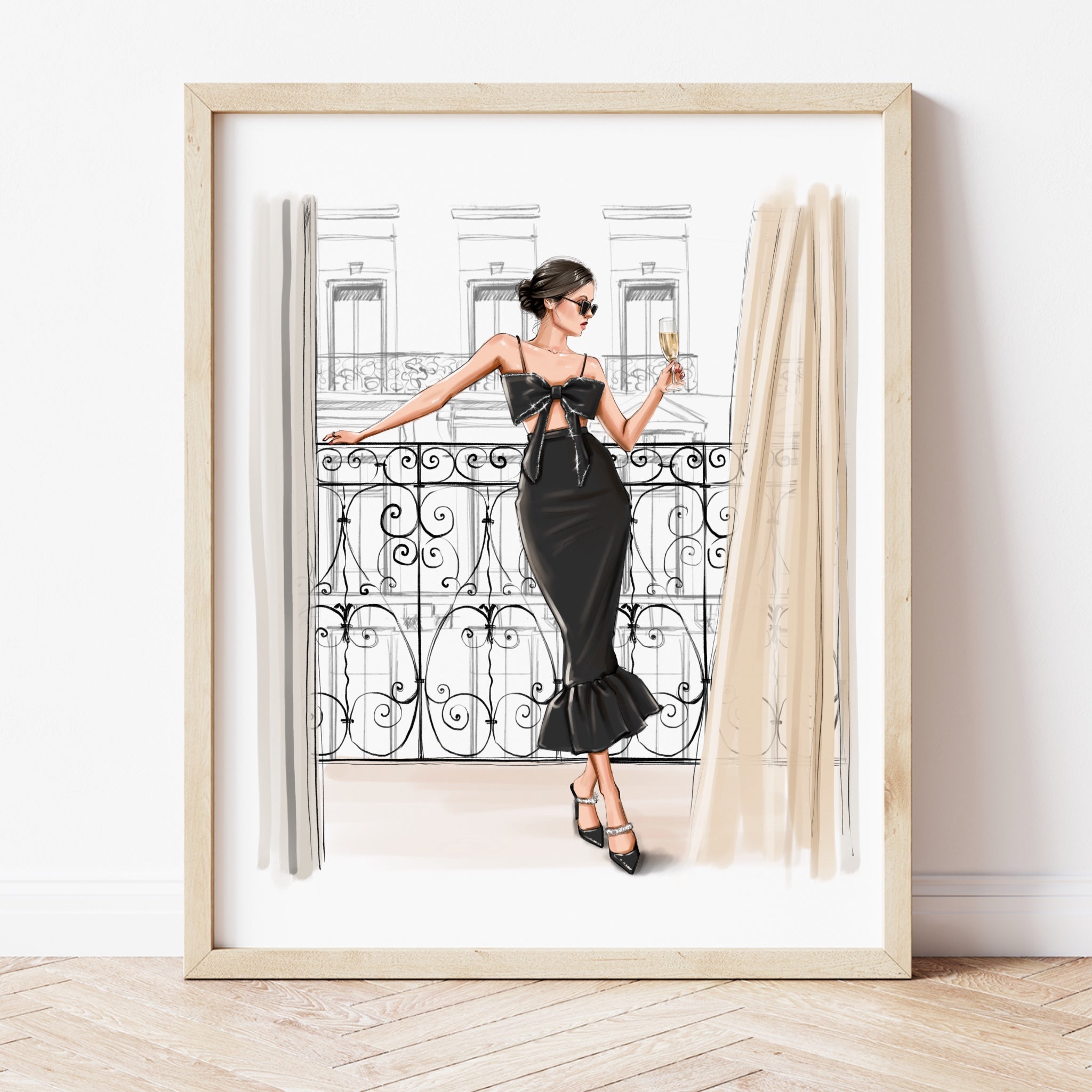A window in Paris A5 Print