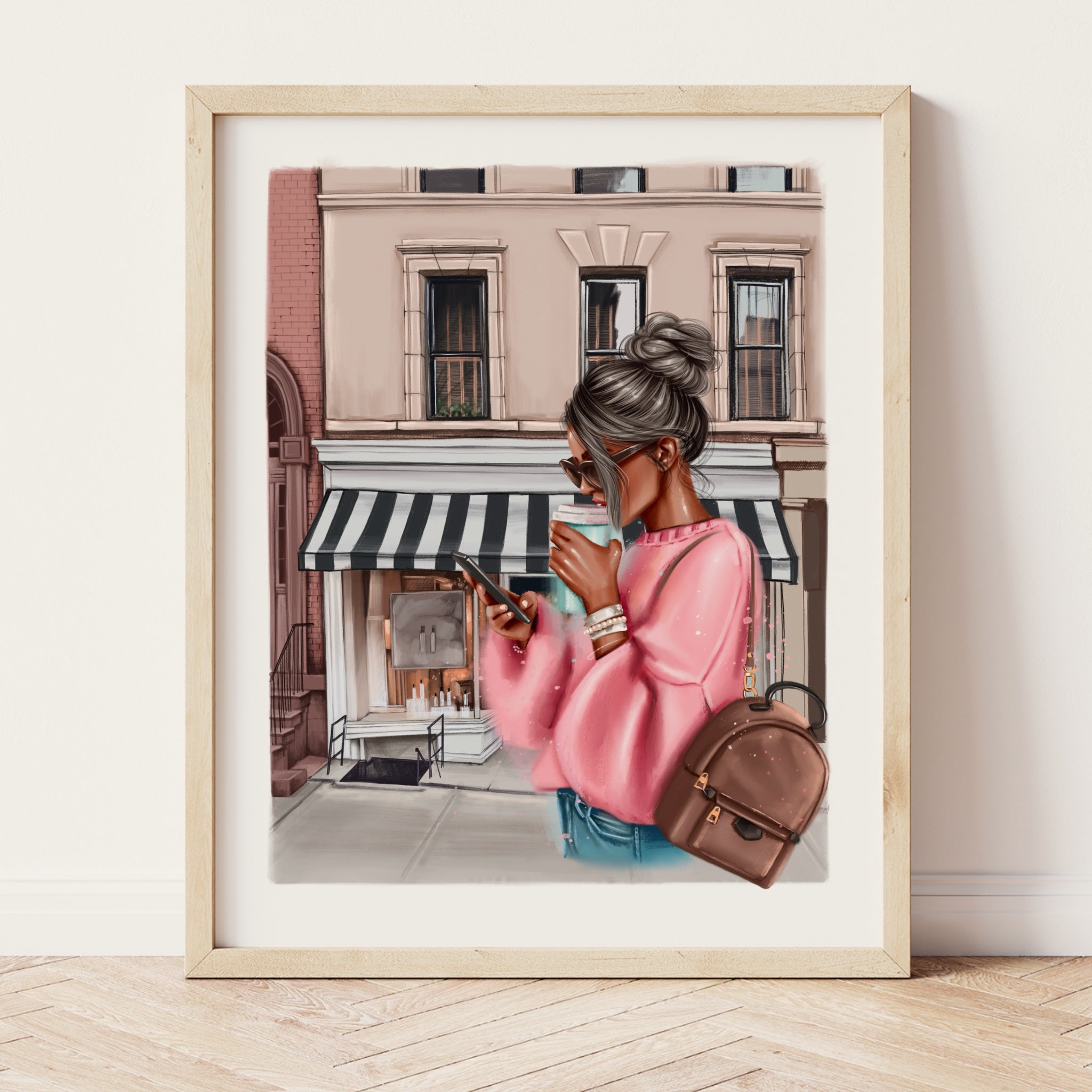 Fashion Girl A5 Print