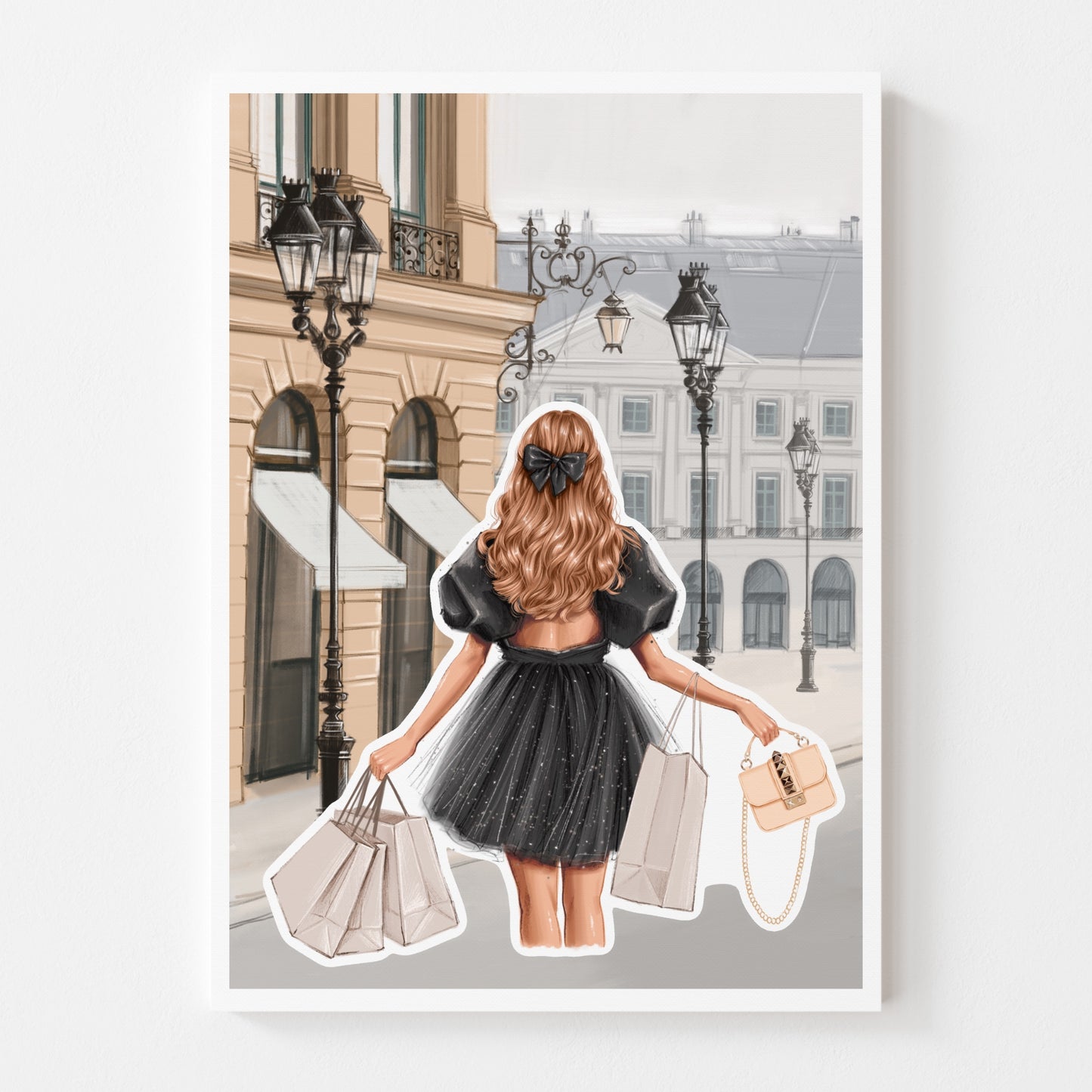 Sticker Sheet - Girl in Paris | stickers for your planner