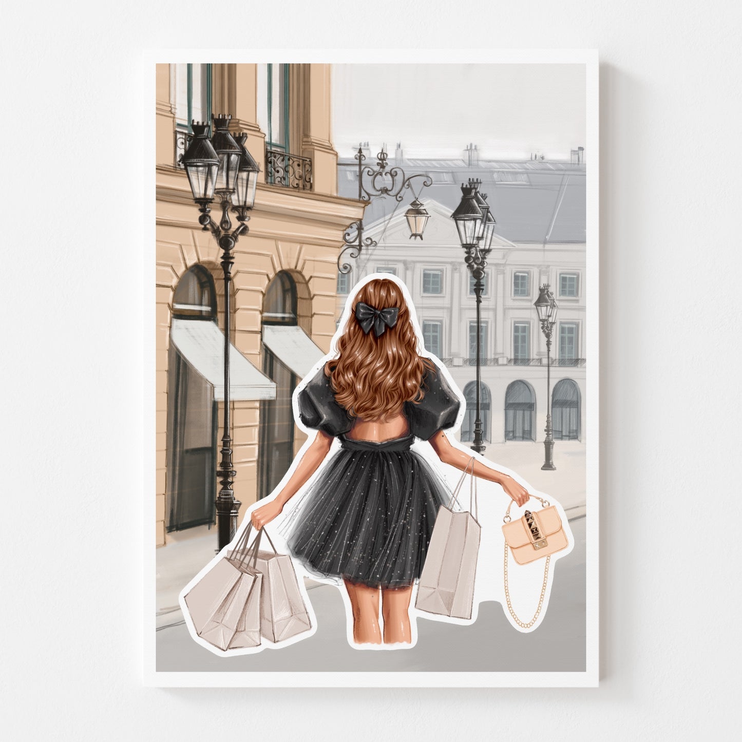 Sticker Sheet - Girl in Paris | stickers for your planner