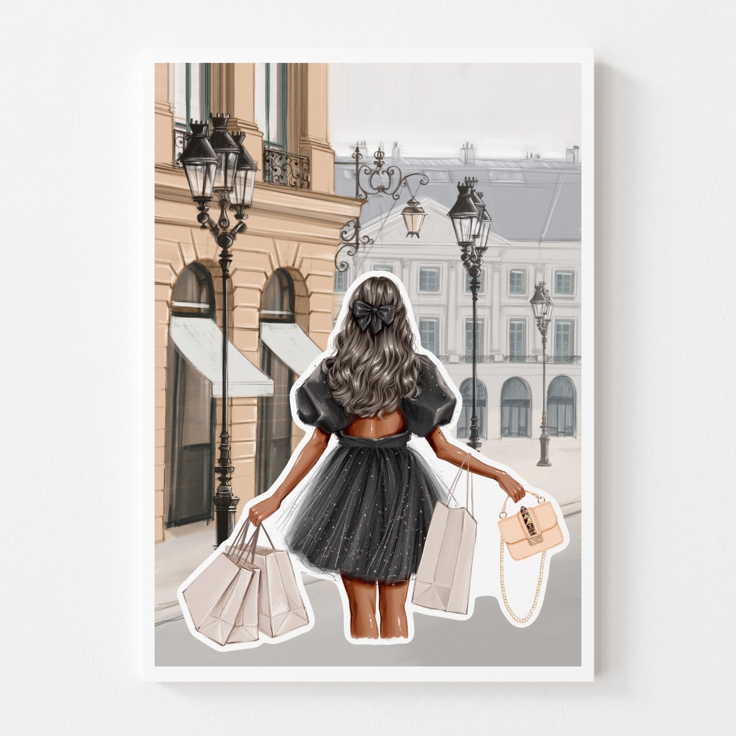 Sticker Sheet - Girl in Paris | stickers for your planner