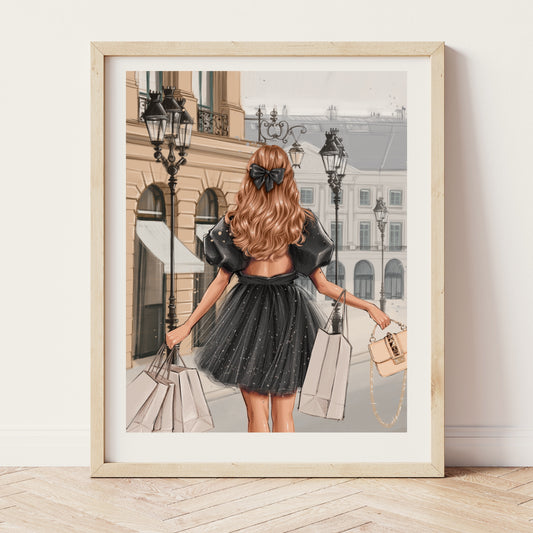 Shopping A5 Print