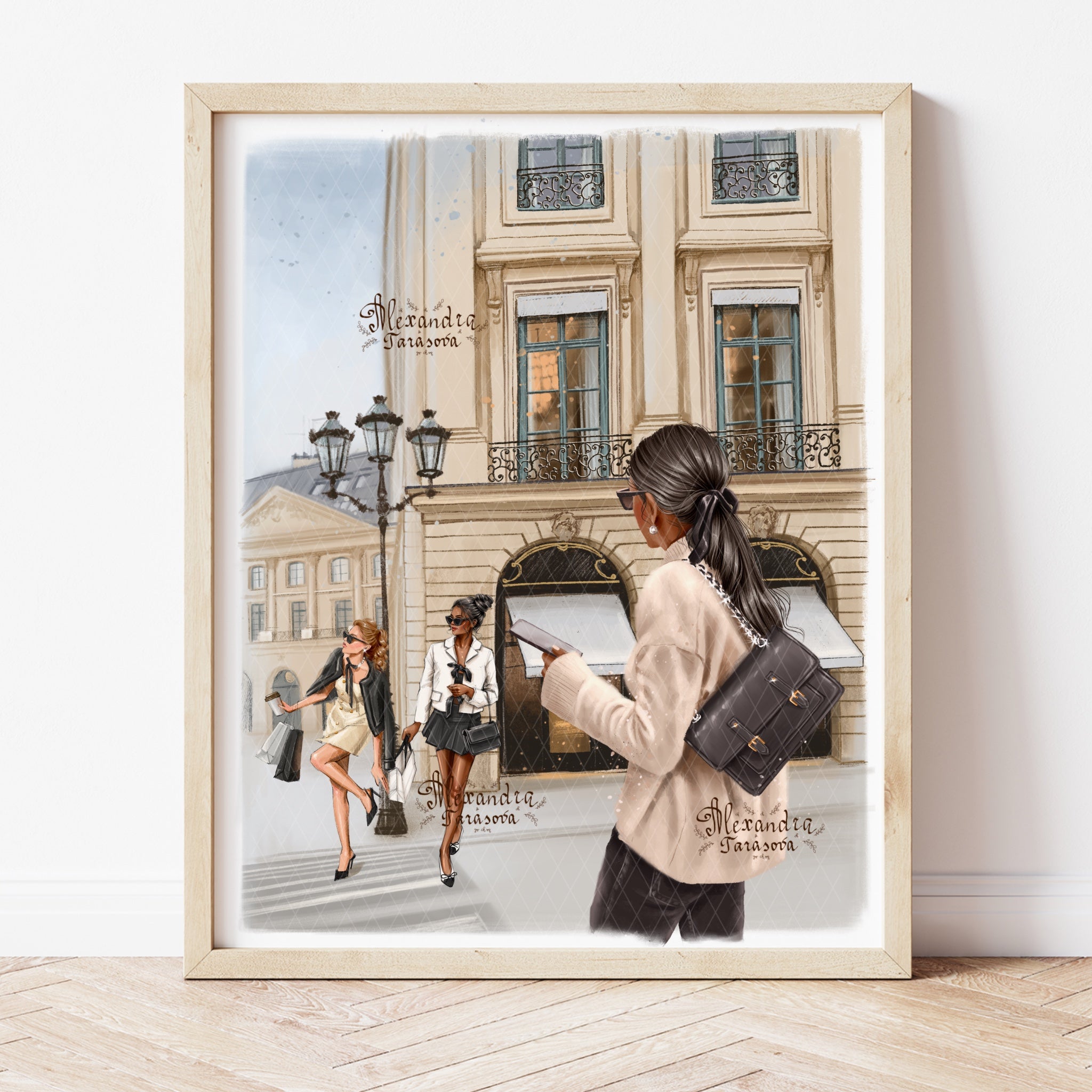 Fashion Sketch Gift For Fashionista Modern Feminine Art Printable Art Digital Download