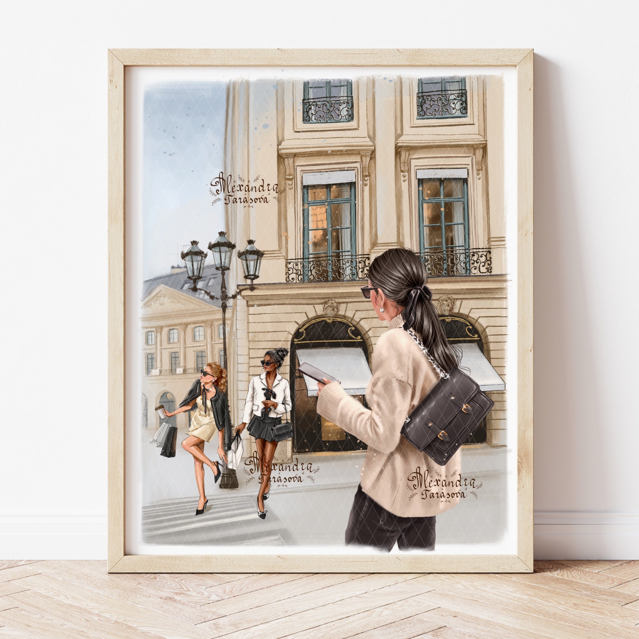 Fashion Sketch Gift For Fashionista Modern Feminine Art Printable Art Digital Download