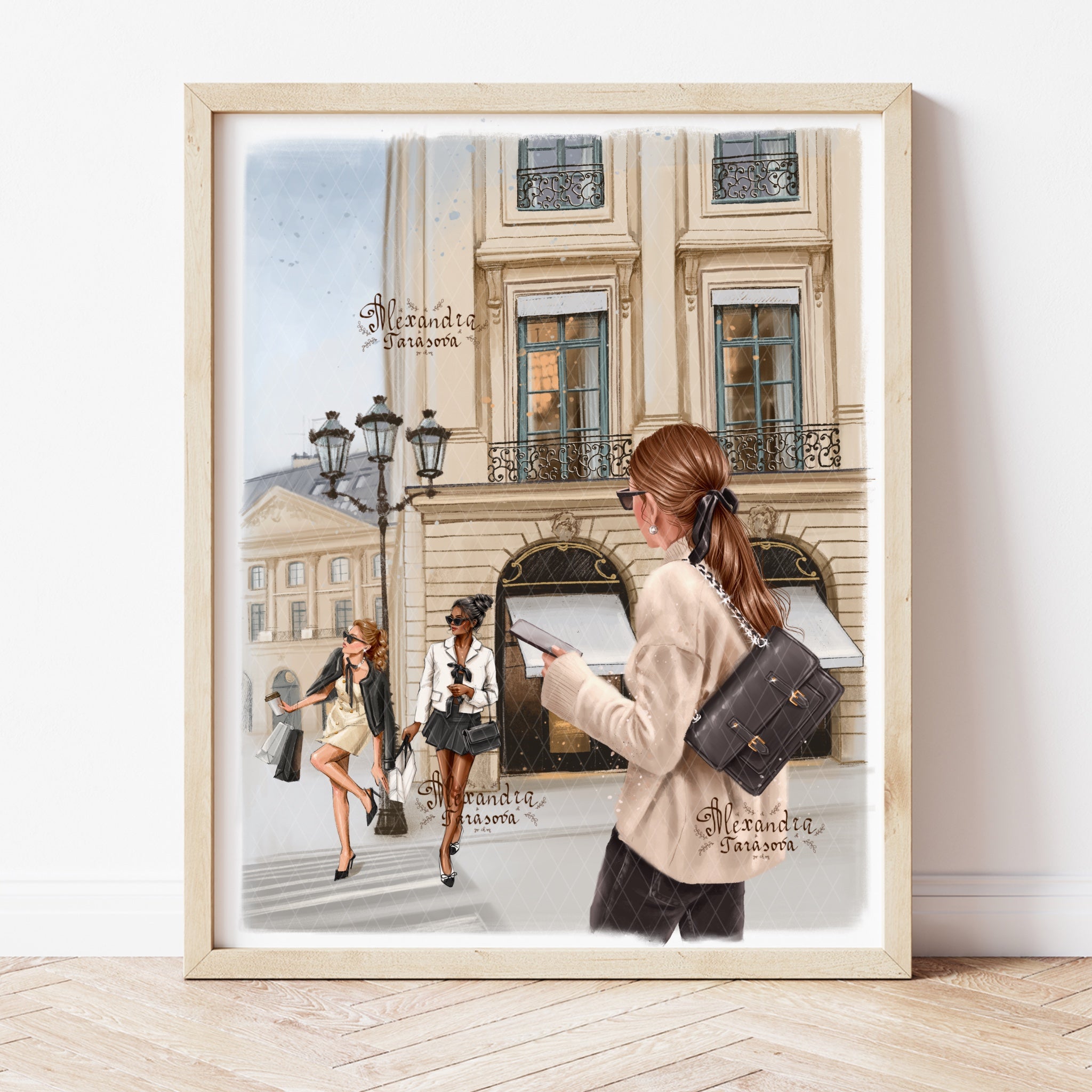 Fashion Sketch Gift For Fashionista Modern Feminine Art Printable Art Digital Download