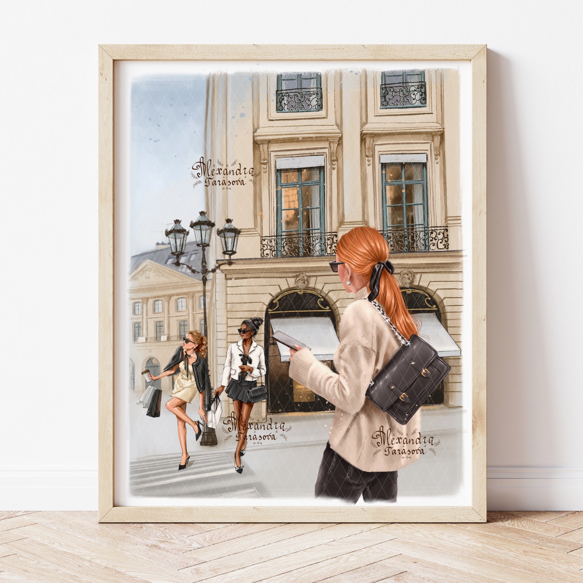 Fashion Sketch Gift For Fashionista Modern Feminine Art Printable Art Digital Download