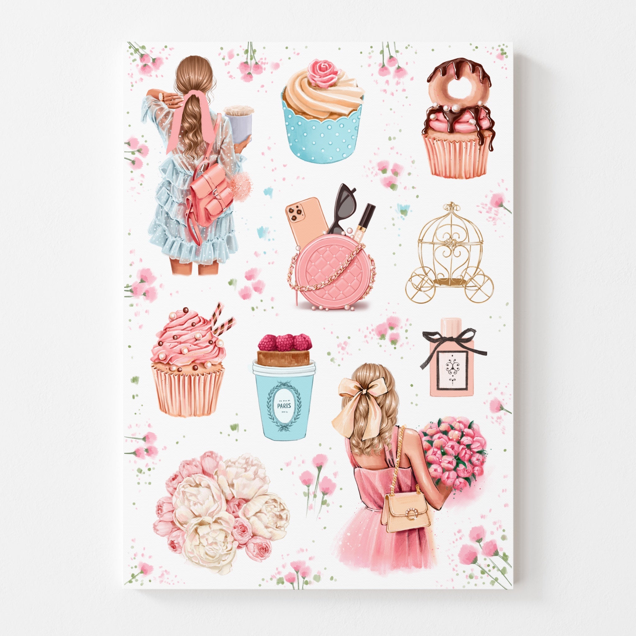 Sticker Sheet - Pink Spring | stickers for your planner