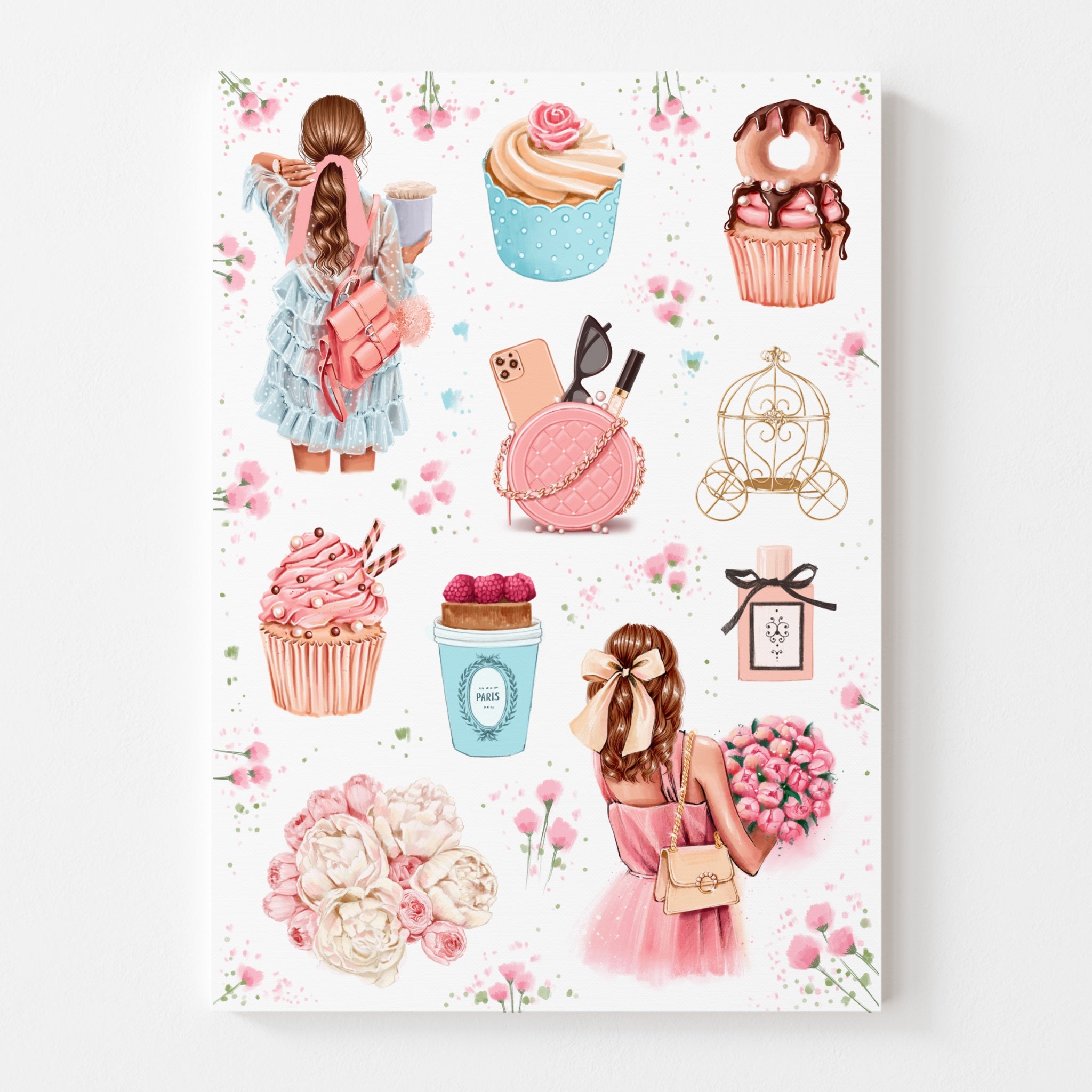 Sticker Sheet - Pink Spring | stickers for your planner