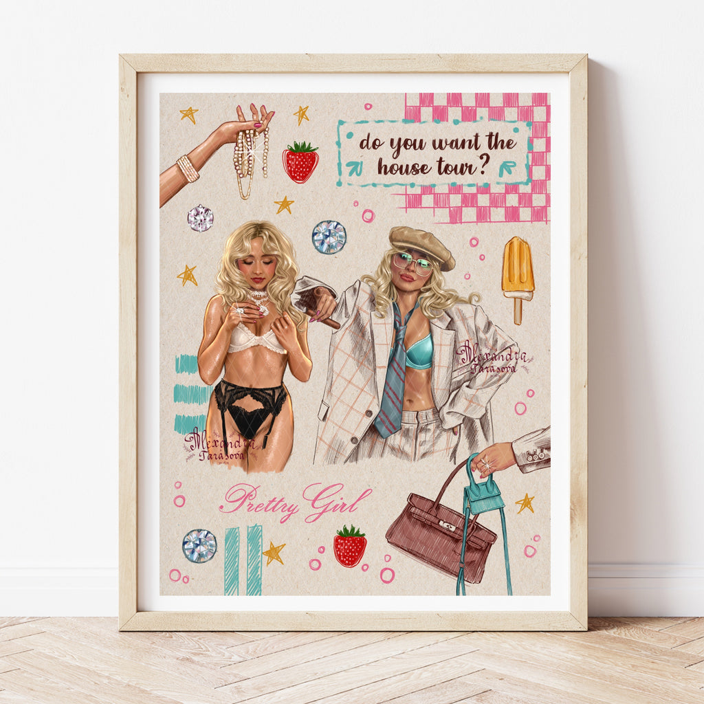House Tour Print Sabrina Carpenter Inspired