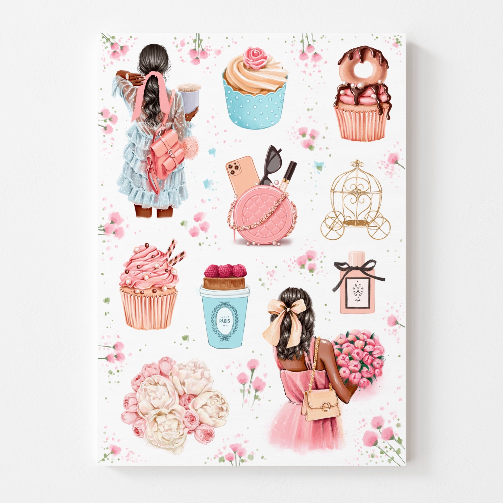 Sticker Sheet - Pink Spring | stickers for your planner