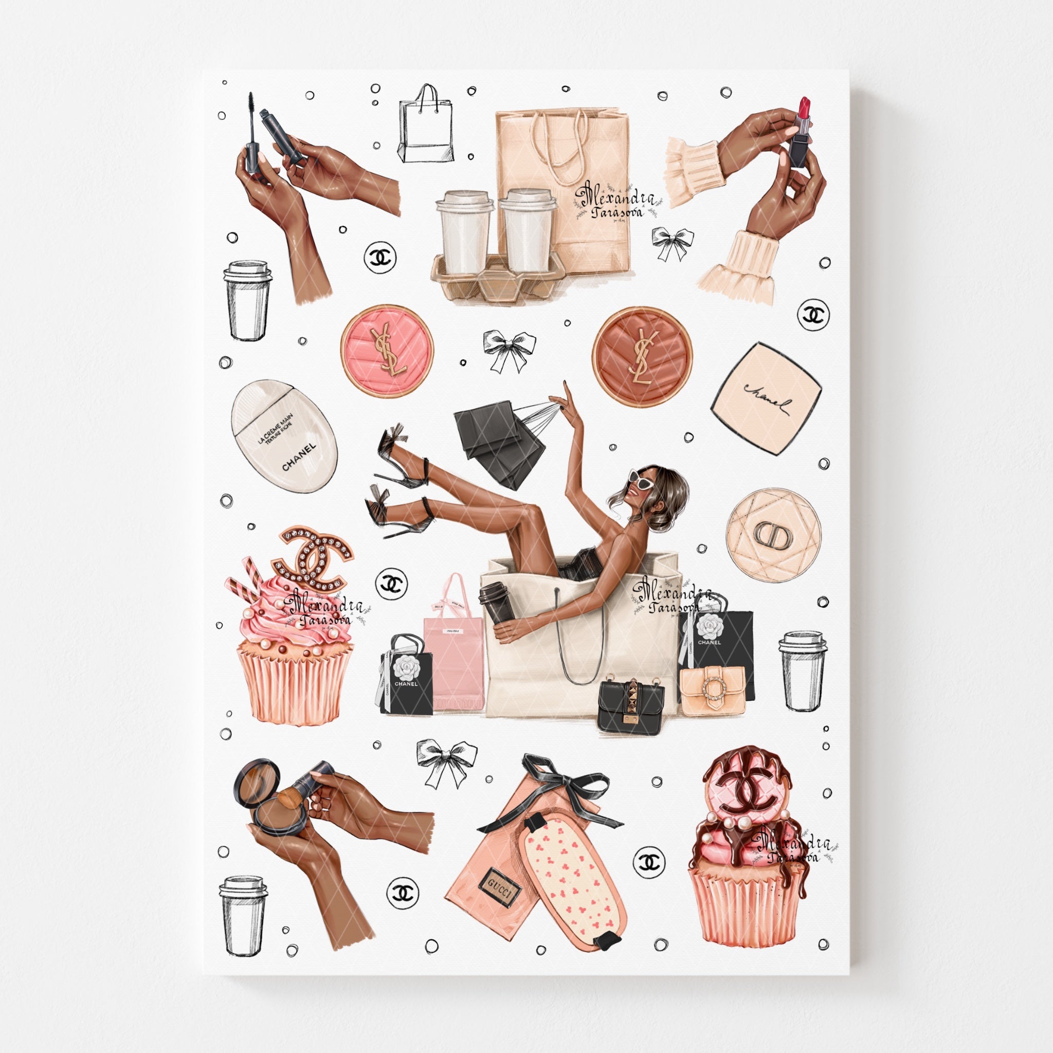 Sticker Sheet - Makeup Accessories | stickers for your planner