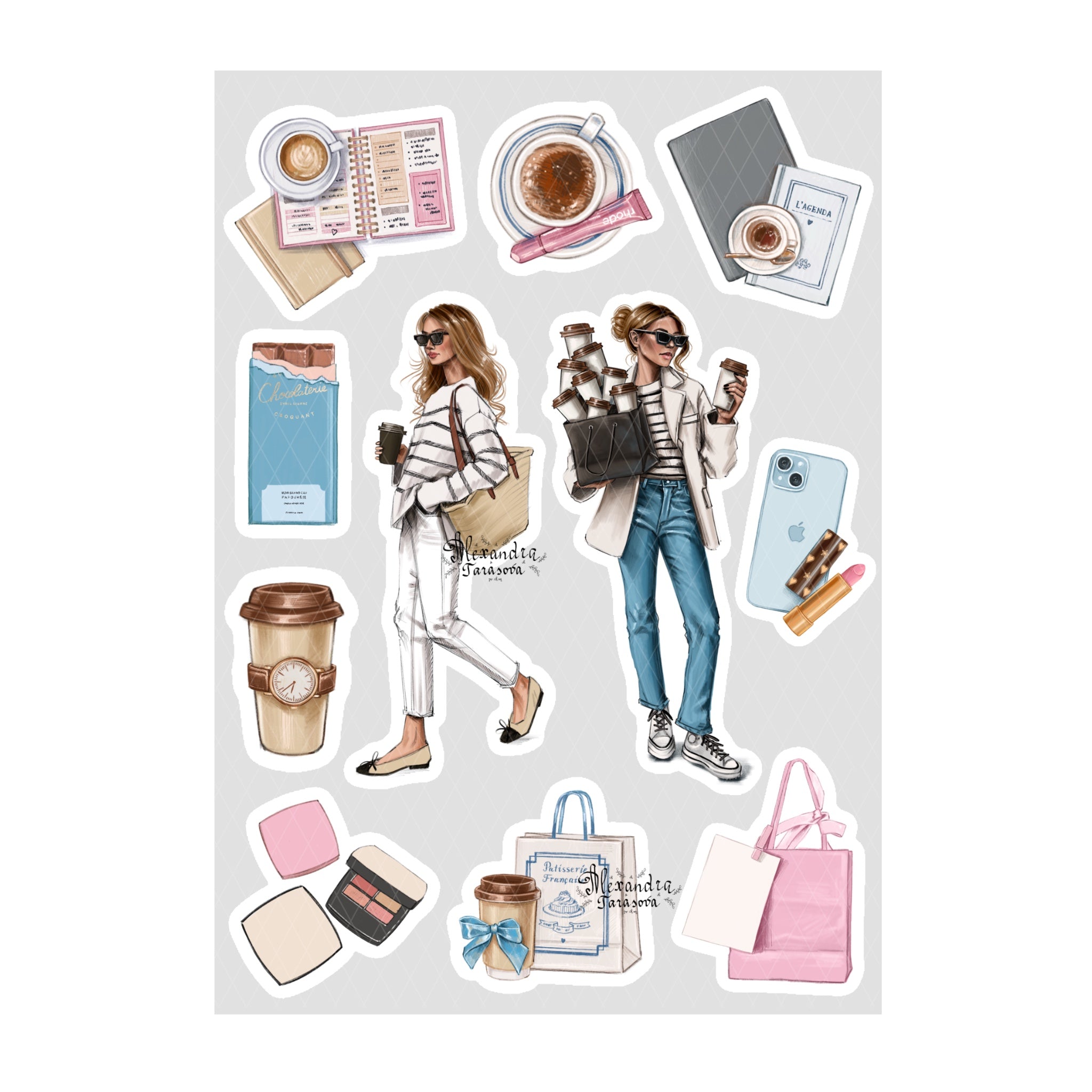 Sticker Sheet - Coffee lovers | stickers for your planner