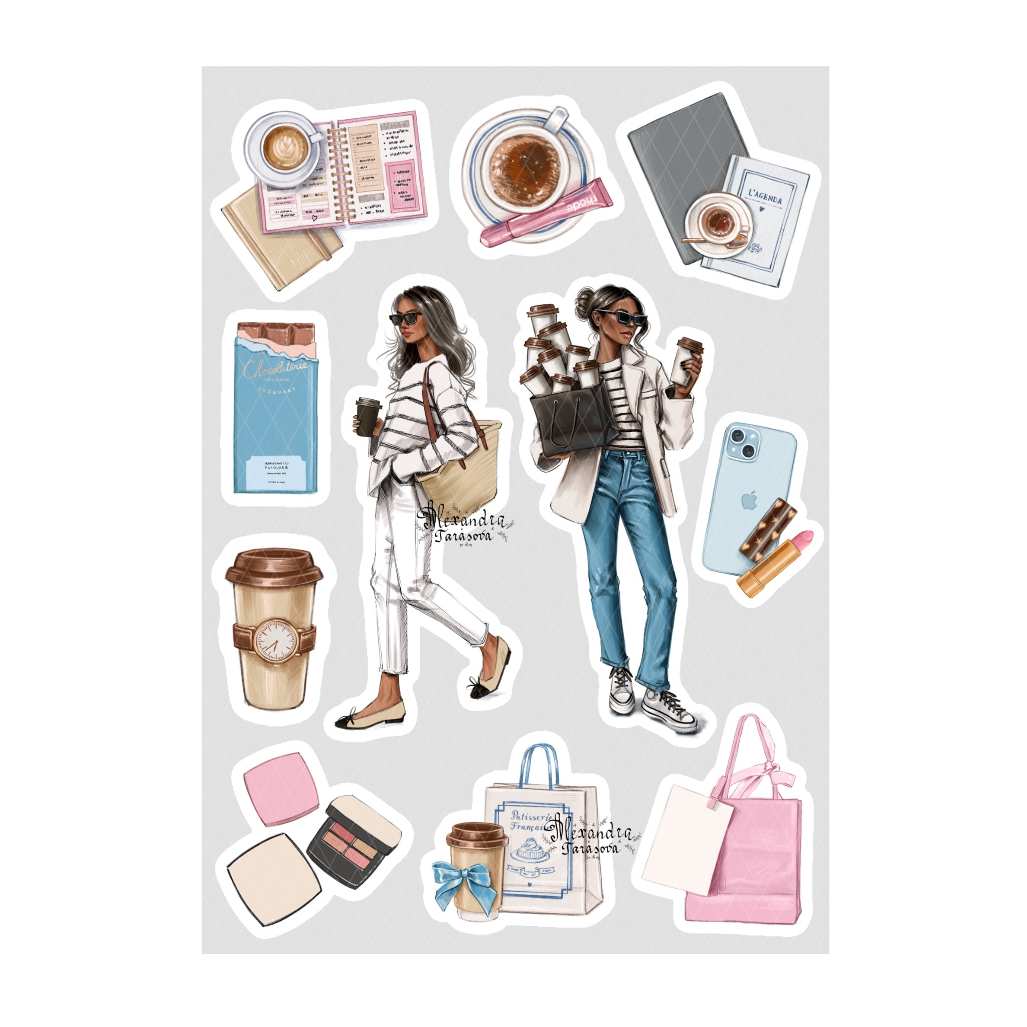 Sticker Sheet - Coffee lovers | stickers for your planner