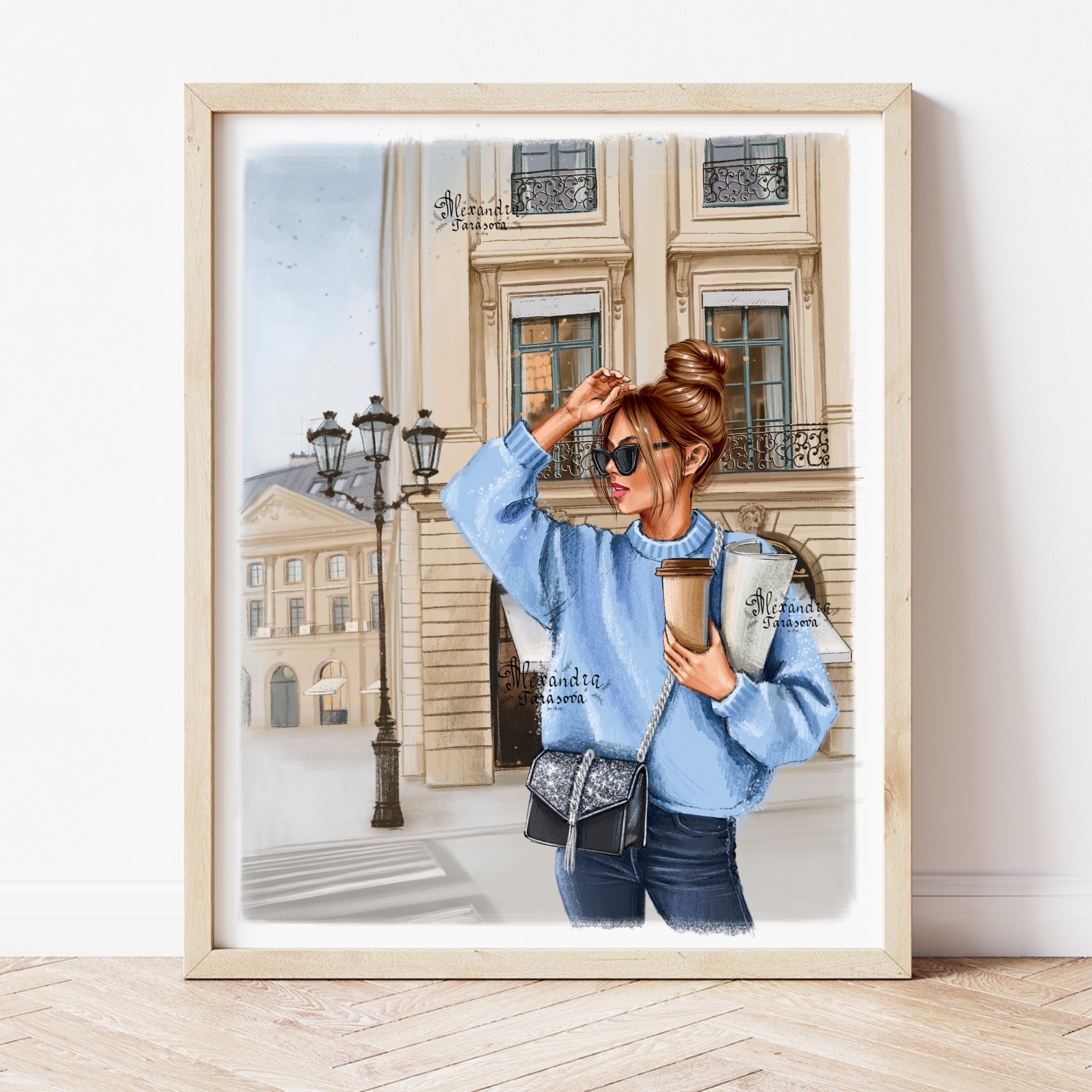 Paris Shopping A5 Print