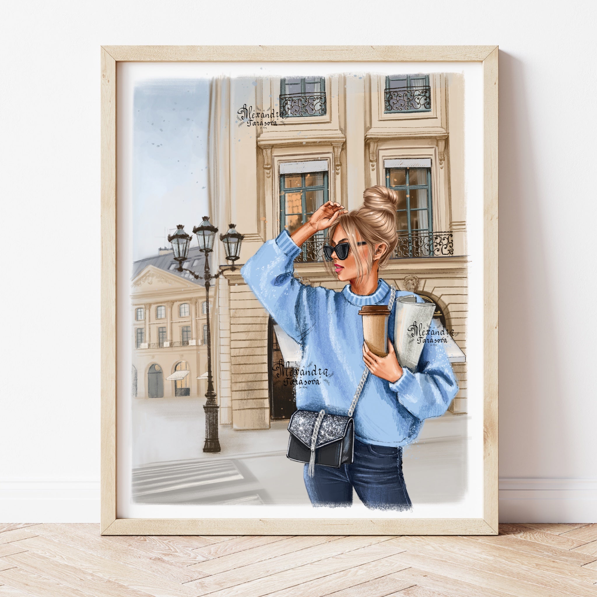Paris Shopping A5 Print