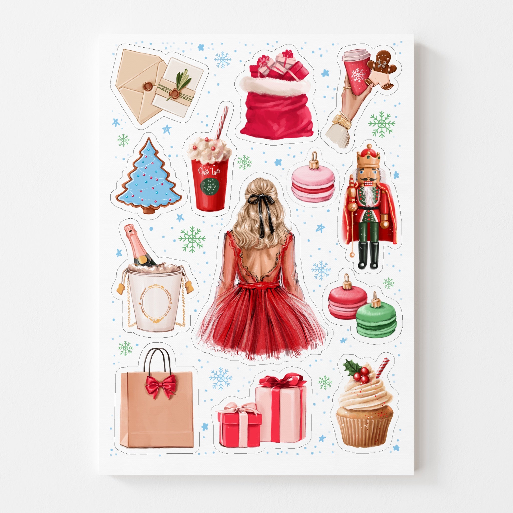 Sticker Sheet - Christmas Accessories | stickers for your planner