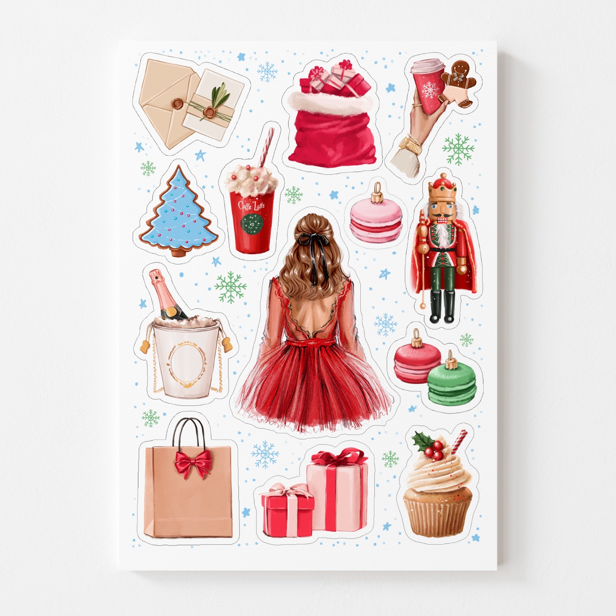 Sticker Sheet - Christmas Accessories | stickers for your planner