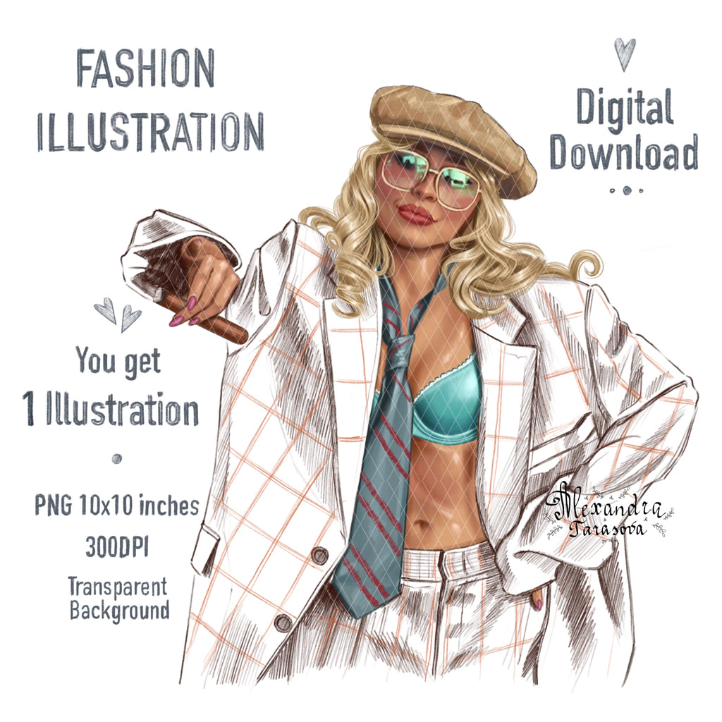 Sabrina Inspired Digital Download Printable Wall Art Pop Icon Art Hand Drawn Illustration