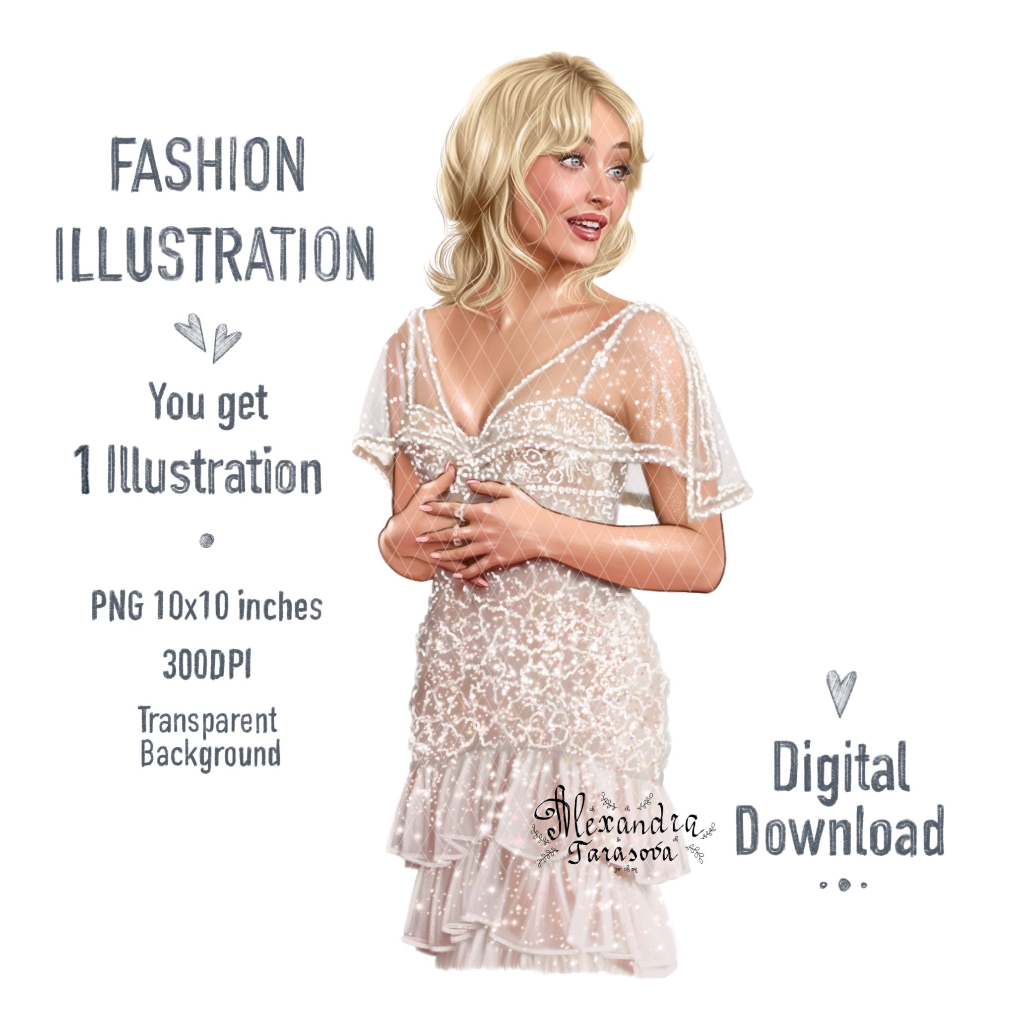 Sabrina Carpenter Inspired Fashion Illustration | Printable Wall Art | Digital Download | Pop Icon Art | Hand Drawn Illustration