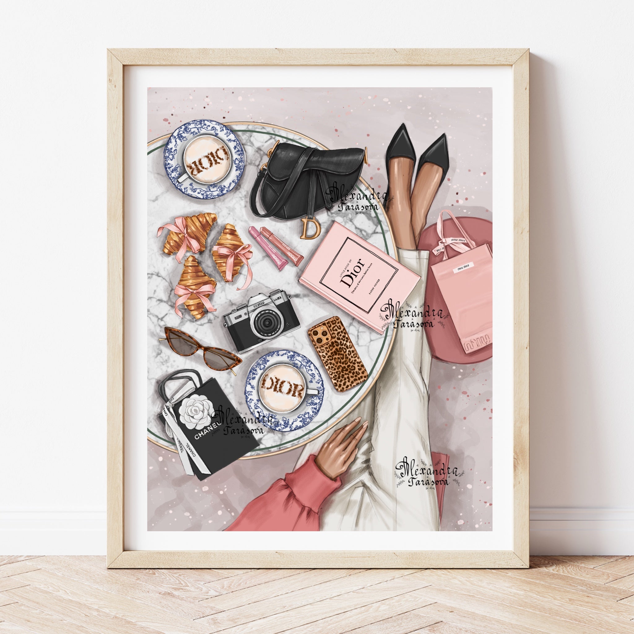 Paris Accessories Print A5