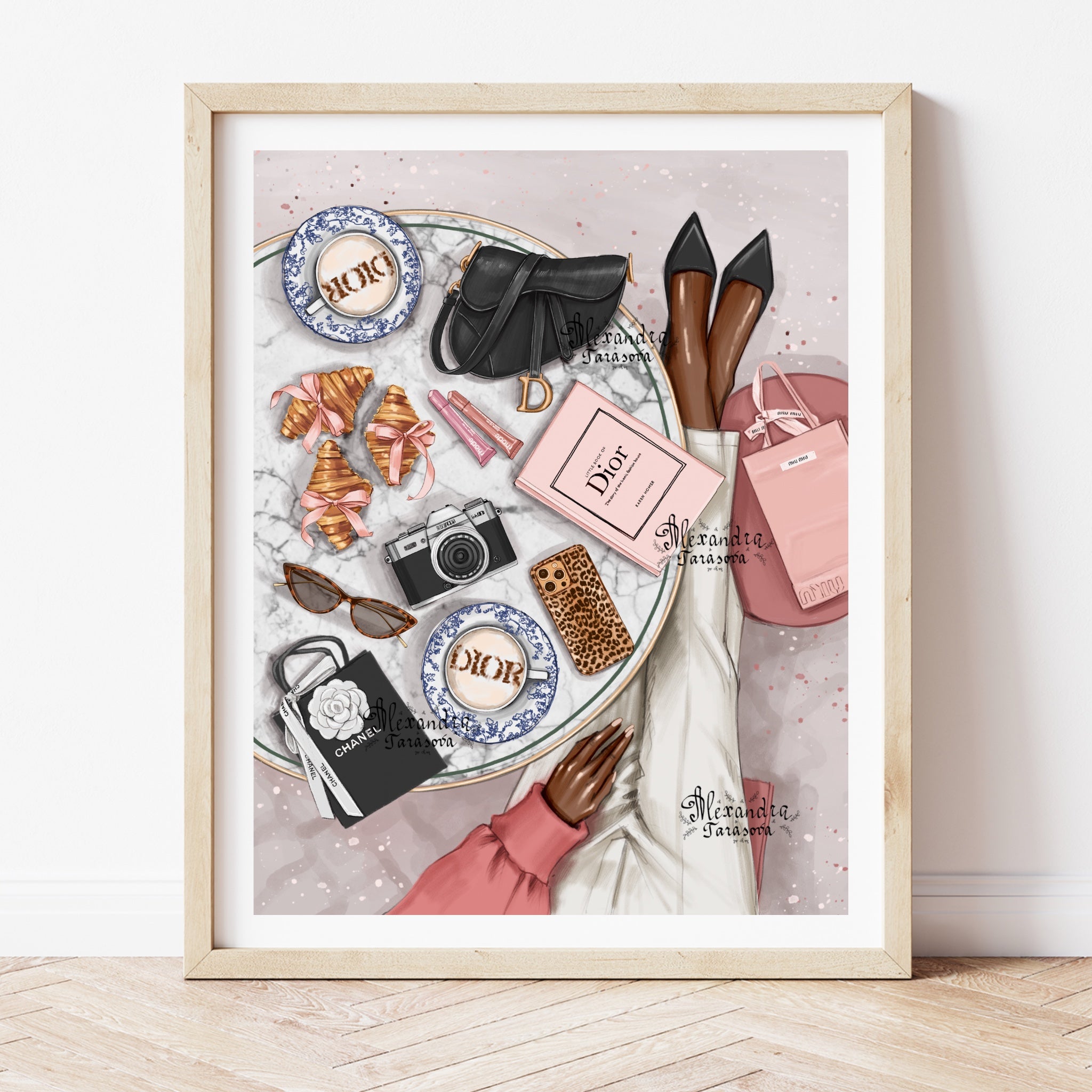 Paris Accessories Print A5