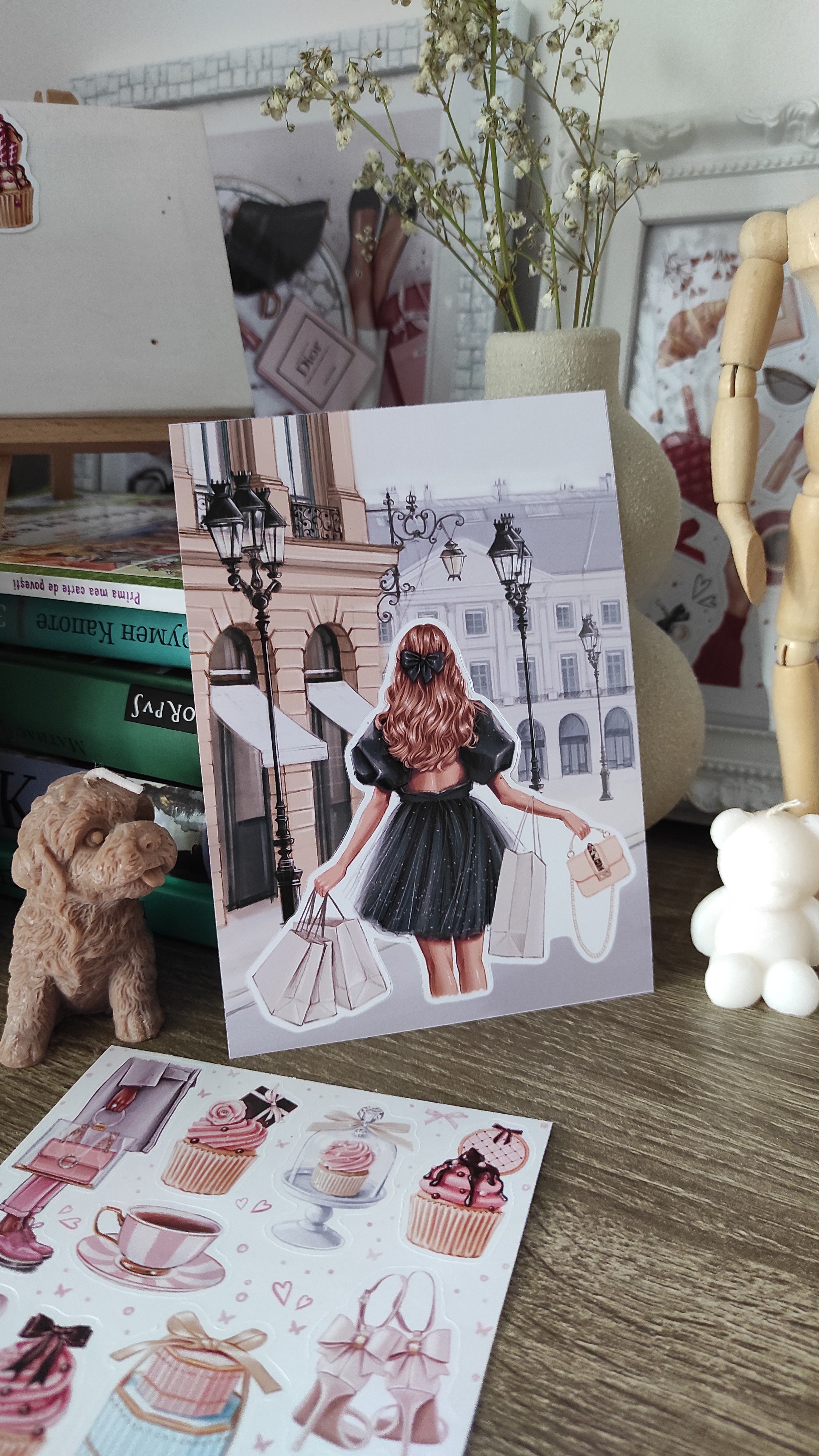 Sticker Sheet - Girl in Paris | stickers for your planner