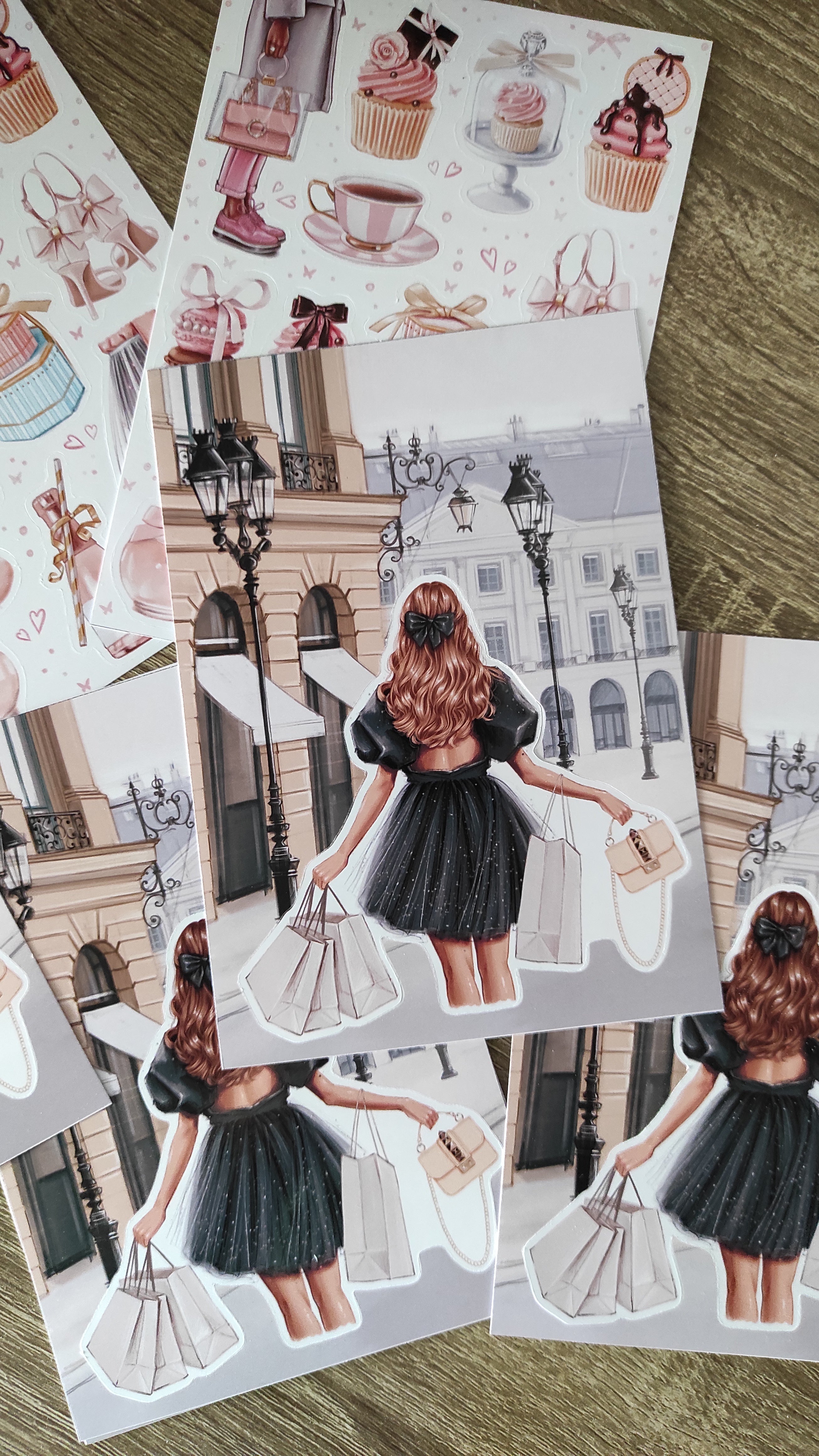 Sticker Sheet - Girl in Paris | stickers for your planner