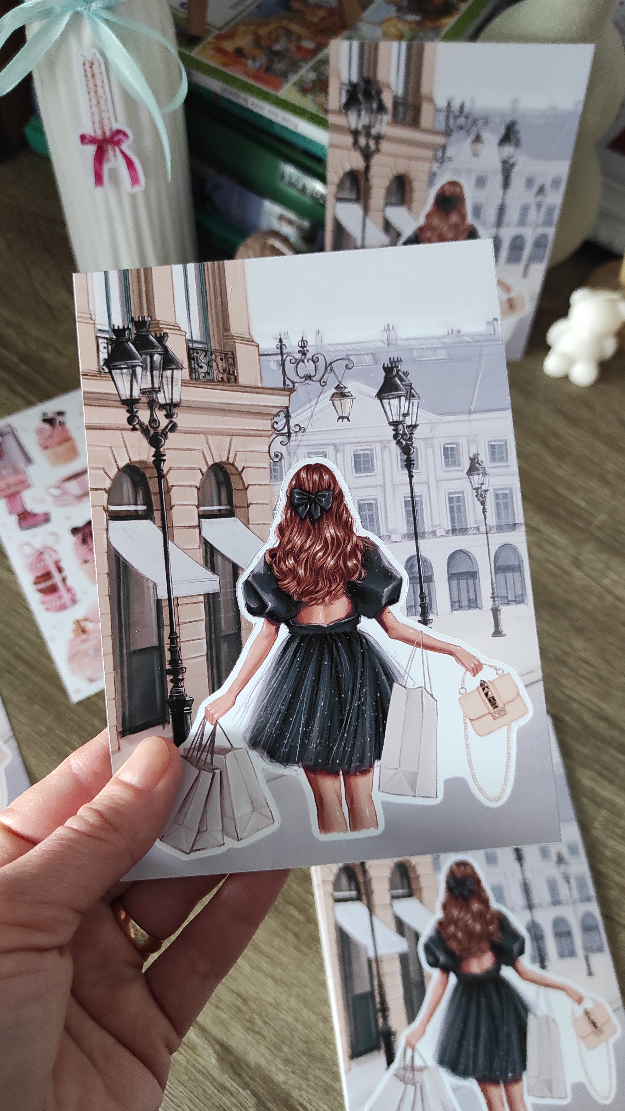 Sticker Sheet - Girl in Paris | stickers for your planner