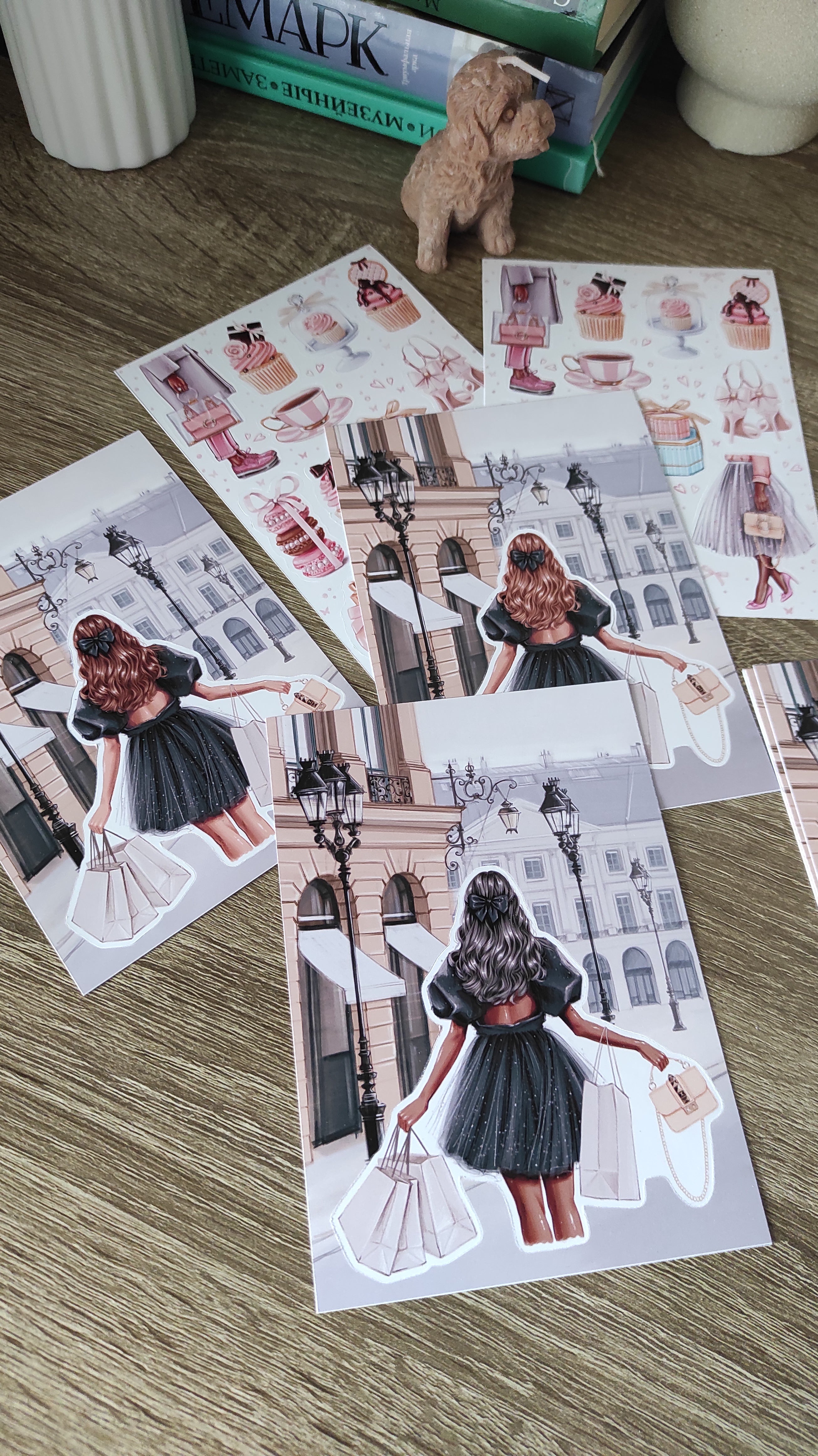 Sticker Sheet - Girl in Paris | stickers for your planner