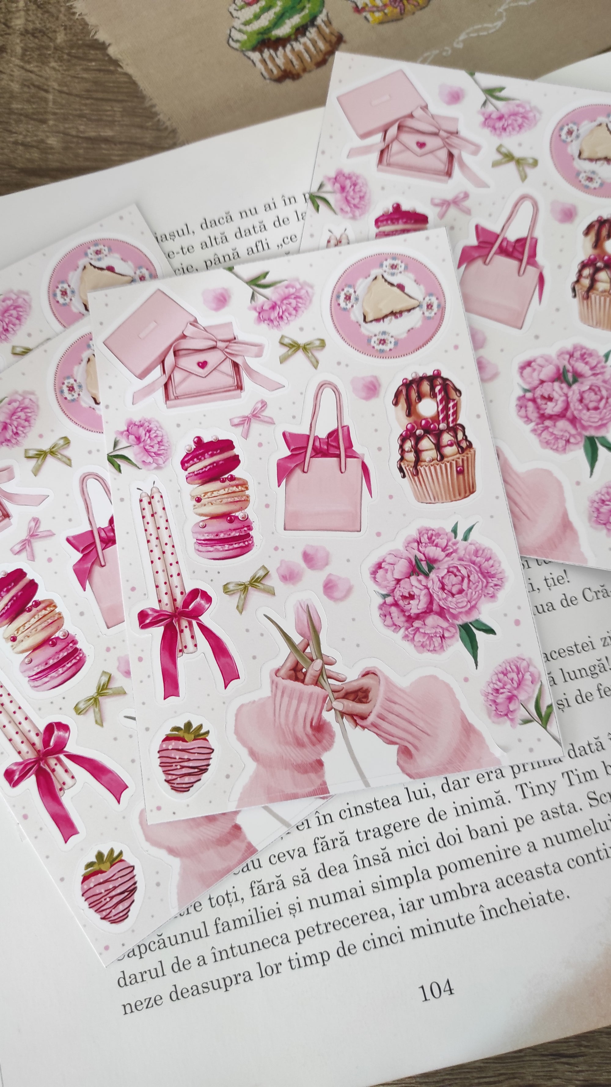 Sticker Sheet - Pink Accessories | stickers for your planner