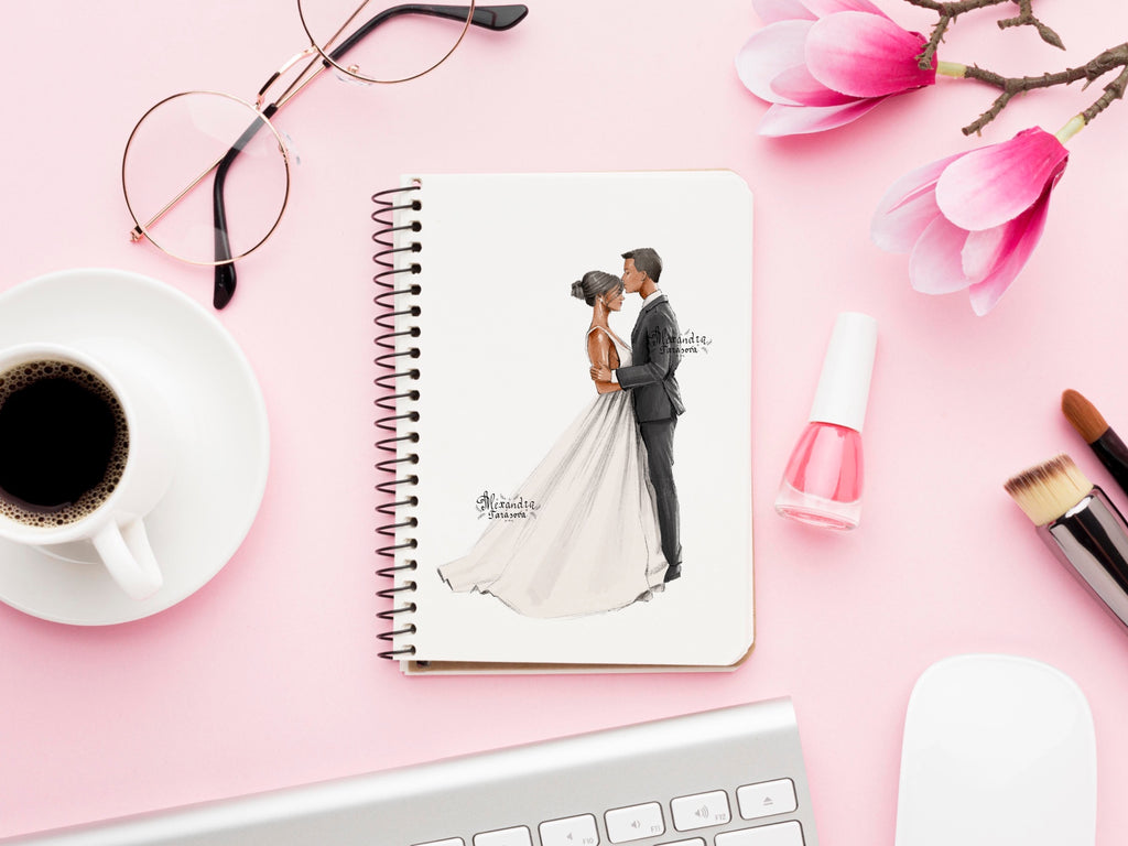 Digital Watercolor Illustration Wedding Painting Drawing Style Sketch Instant Download Printable Art Wedding Invitation Clipart Stickers
